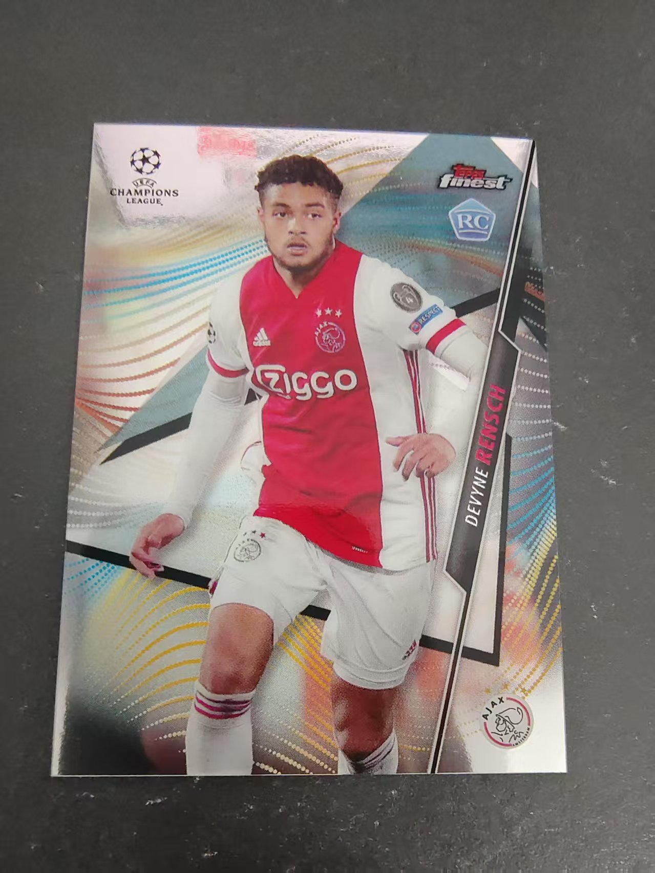 【可合并，不累计】2021 Topps Finest Devyne Rensch RC 阿贾克斯 伦斯 新秀 欧冠 划痕 边角瑕疵 #83