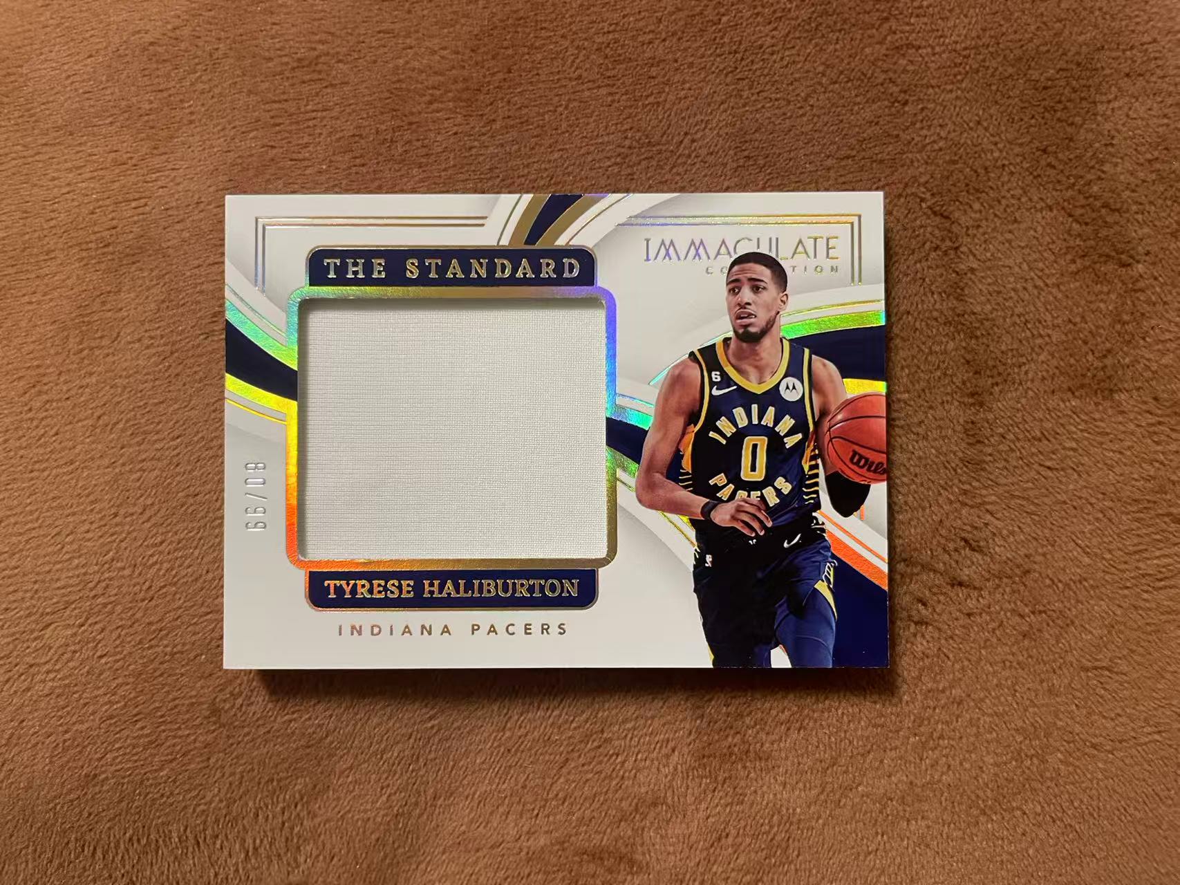 2022-23 Panini Immaculate Jeff Halliburton imm爱咪咪 步行者 哈里伯顿 哈利伯顿 魔法师 The Standard 大窗GU球衣 落场切割 99编【z】