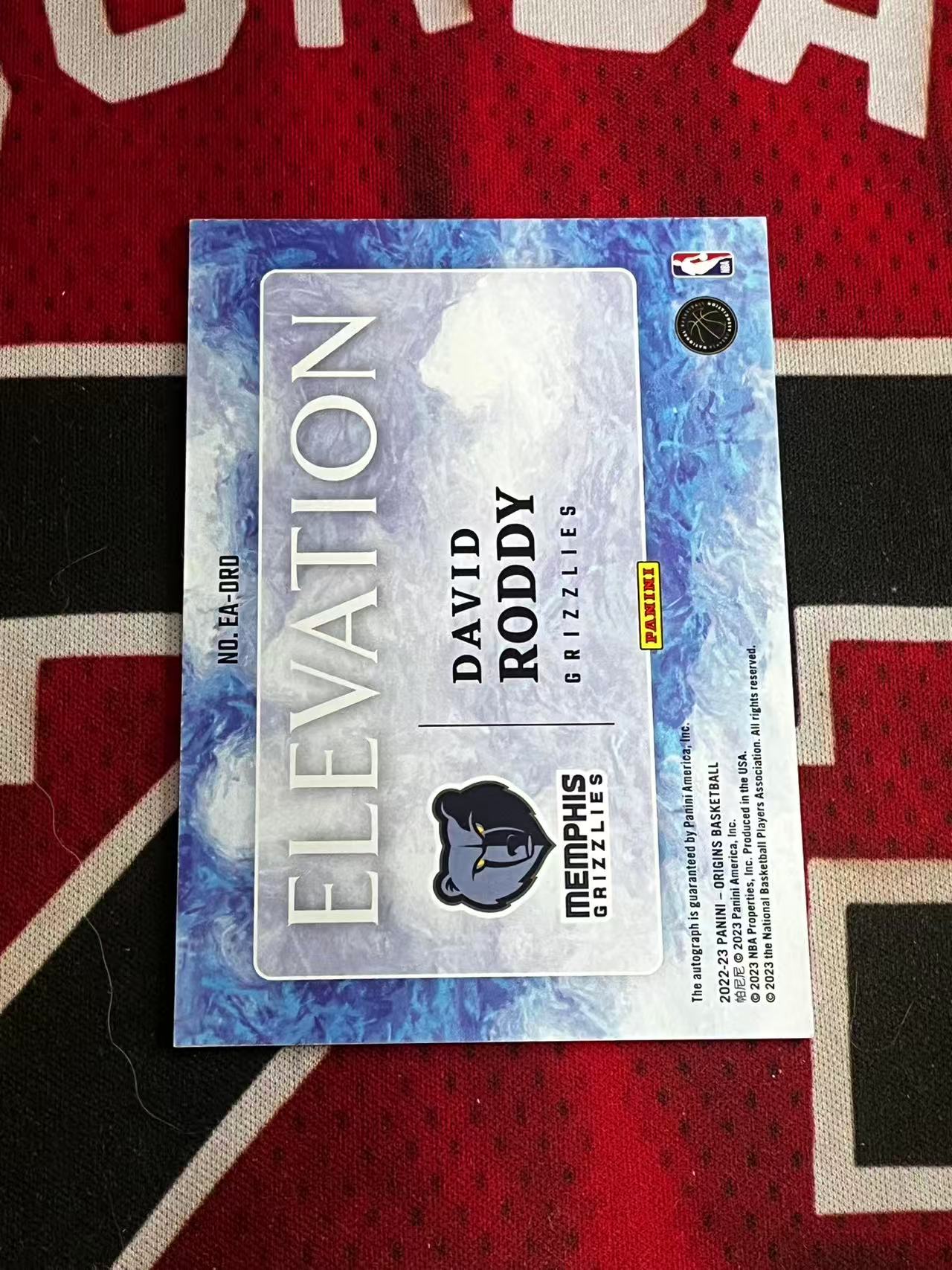 【接寄拍】2022-23 PANINI ORIGINS 起源系列 火箭 新秀RC 大卫罗迪 99编 签字卡 卡签 飞升签 银闪版 专收凑套必备【烂臭嘴拍卖】