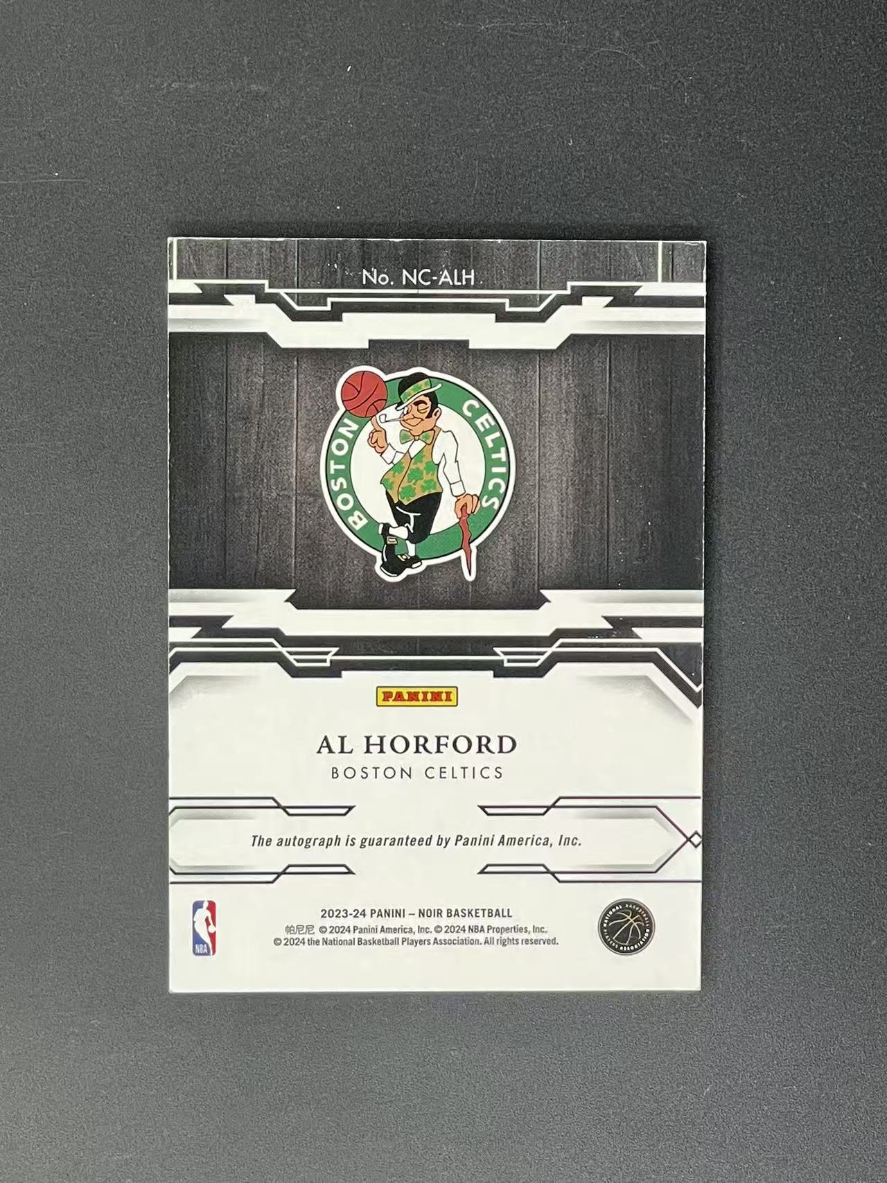 2023-24 Panini Noir Al Horford 【林哦哦代卖】艾尔 霍福德 诺尔 签字 99编 凯尔特人(谢腾飞)