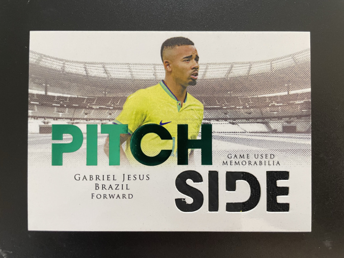2024 Futera Futera Unique Gabriel Jesus 【hellfire拍卖】福特拉 巴西 阿森纳 曼城 热苏斯 15编pitch side球衣实物卡 zzz