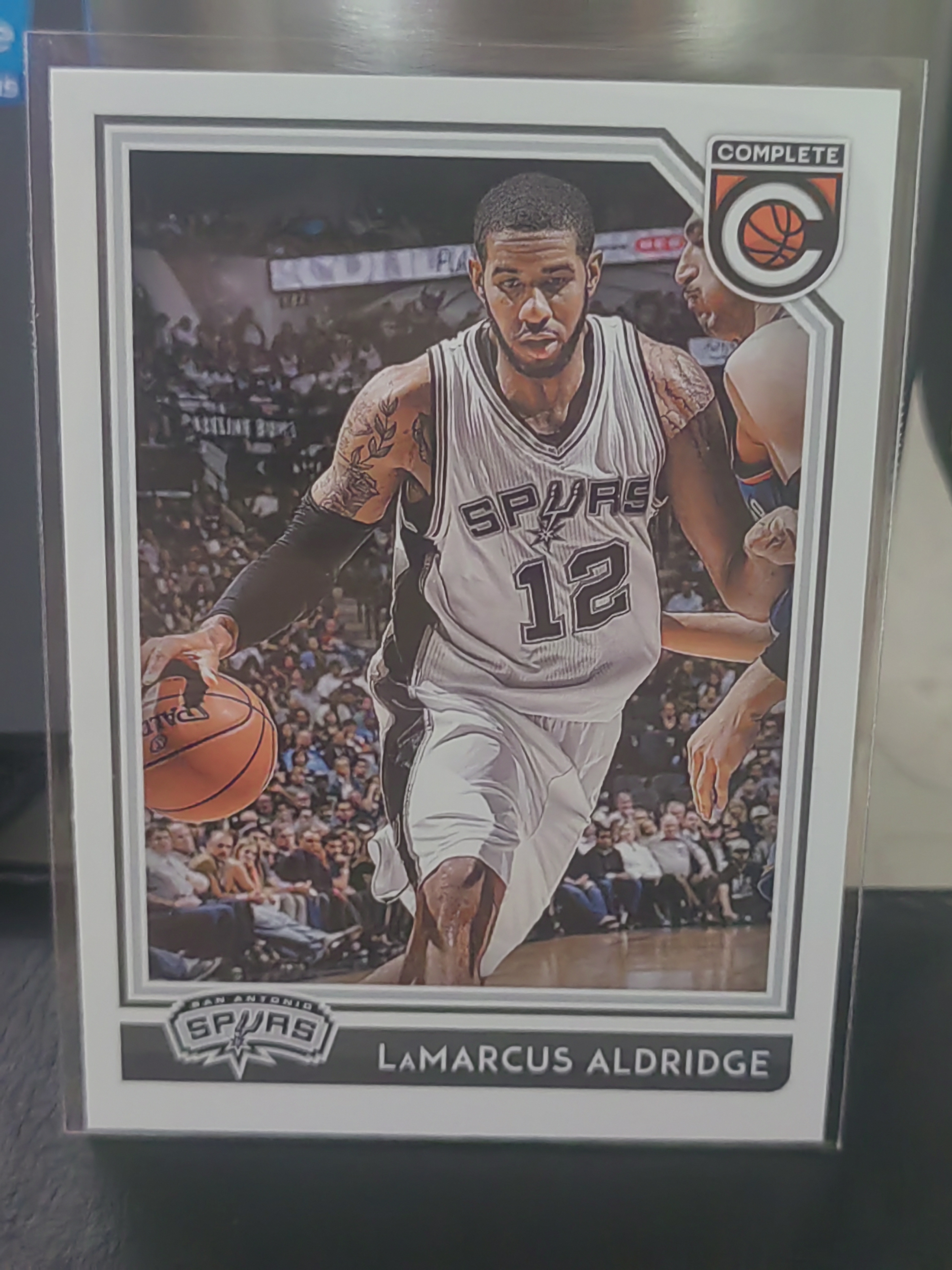 2016-17 Panini Complete LaMarcus Aldridge Complete 拉马库斯 阿尔德里奇 马刺 篮 白边白角 不保卡品 卡品如图