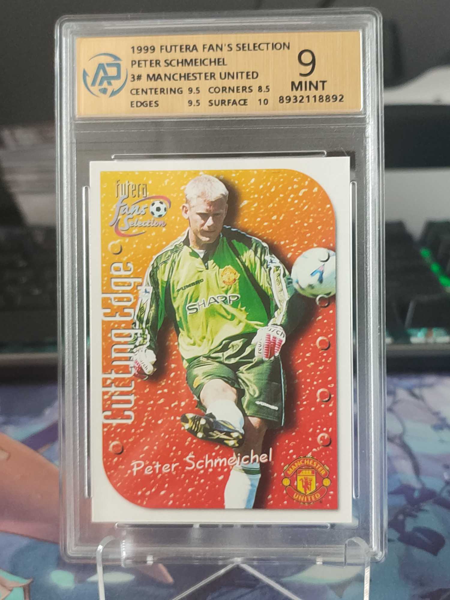 1999 Futera fan's selection Peter Schmeichel 福特拉 球迷选择系列老卡 曼联传奇 老舒梅切尔 RPA9 老卡品相完美，值得收藏