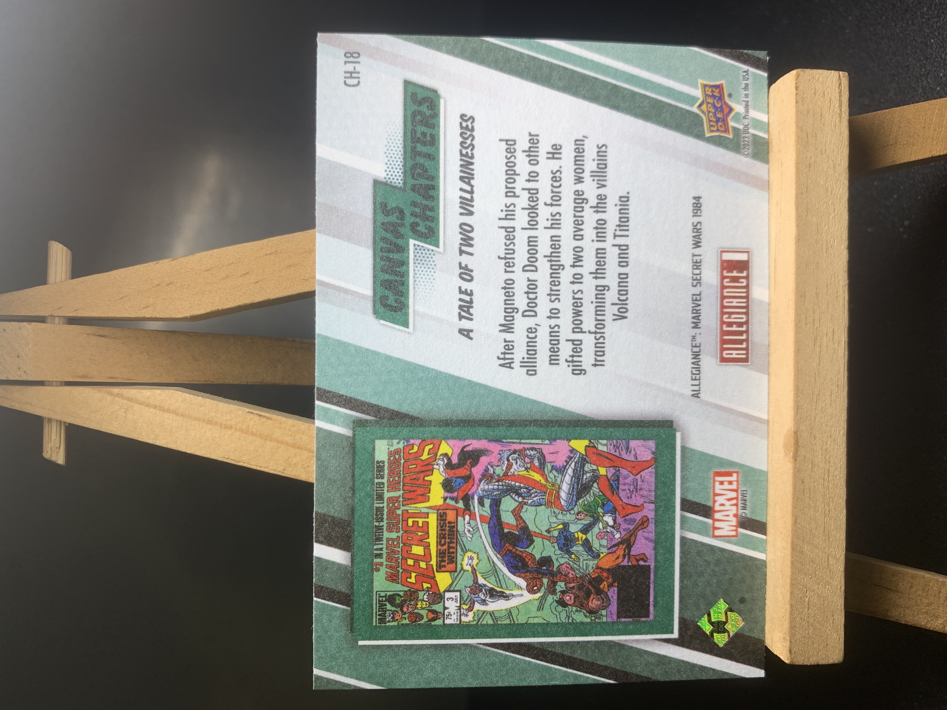 (B5) 2023 UPPER DECK 漫威 油画 画布 特卡 CH-18 实卡好看 收藏凑套必备 卡品如图 !!!