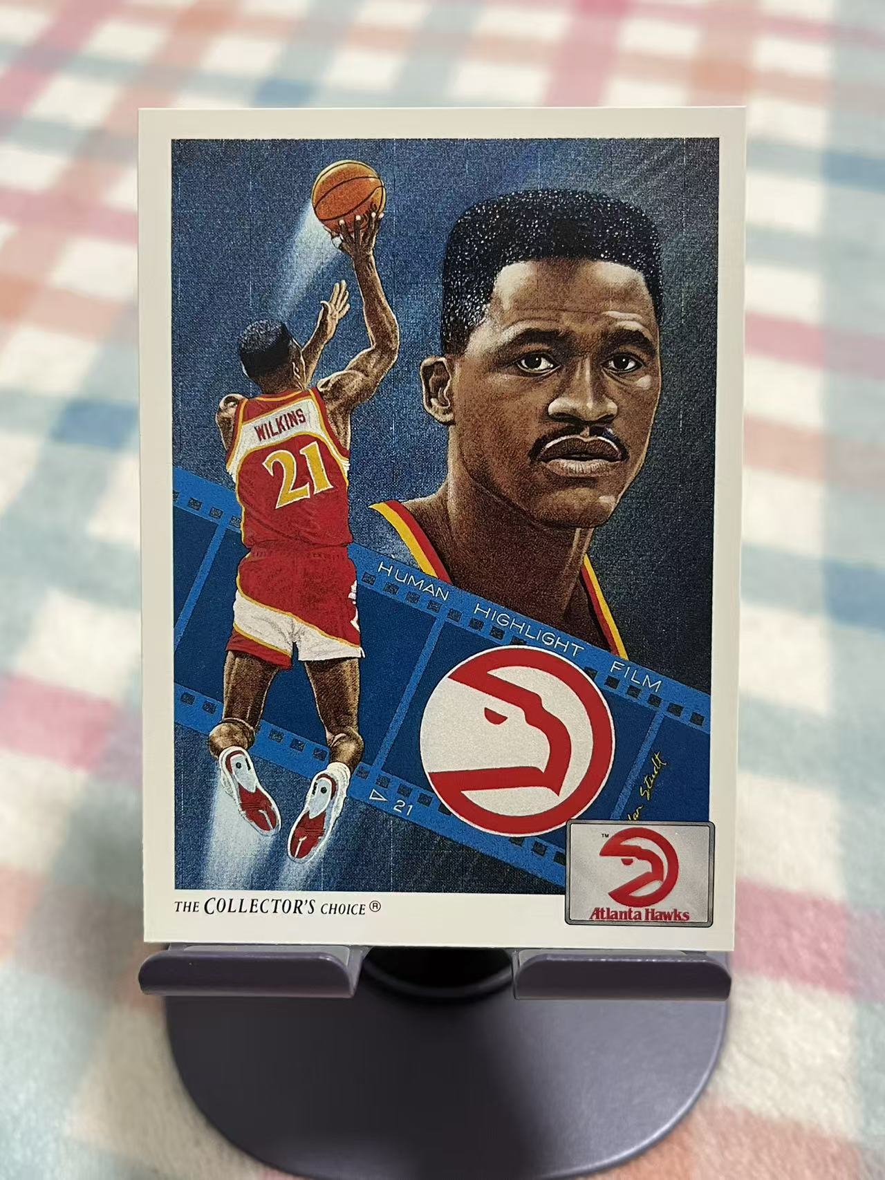 1991 Upper Deck THE COLLECTOR'S CHOICE Dominique Wilkins 多米尼克 威尔金斯 人类电影精华【油画 老人 老卡 老特】老鹰 #7010
