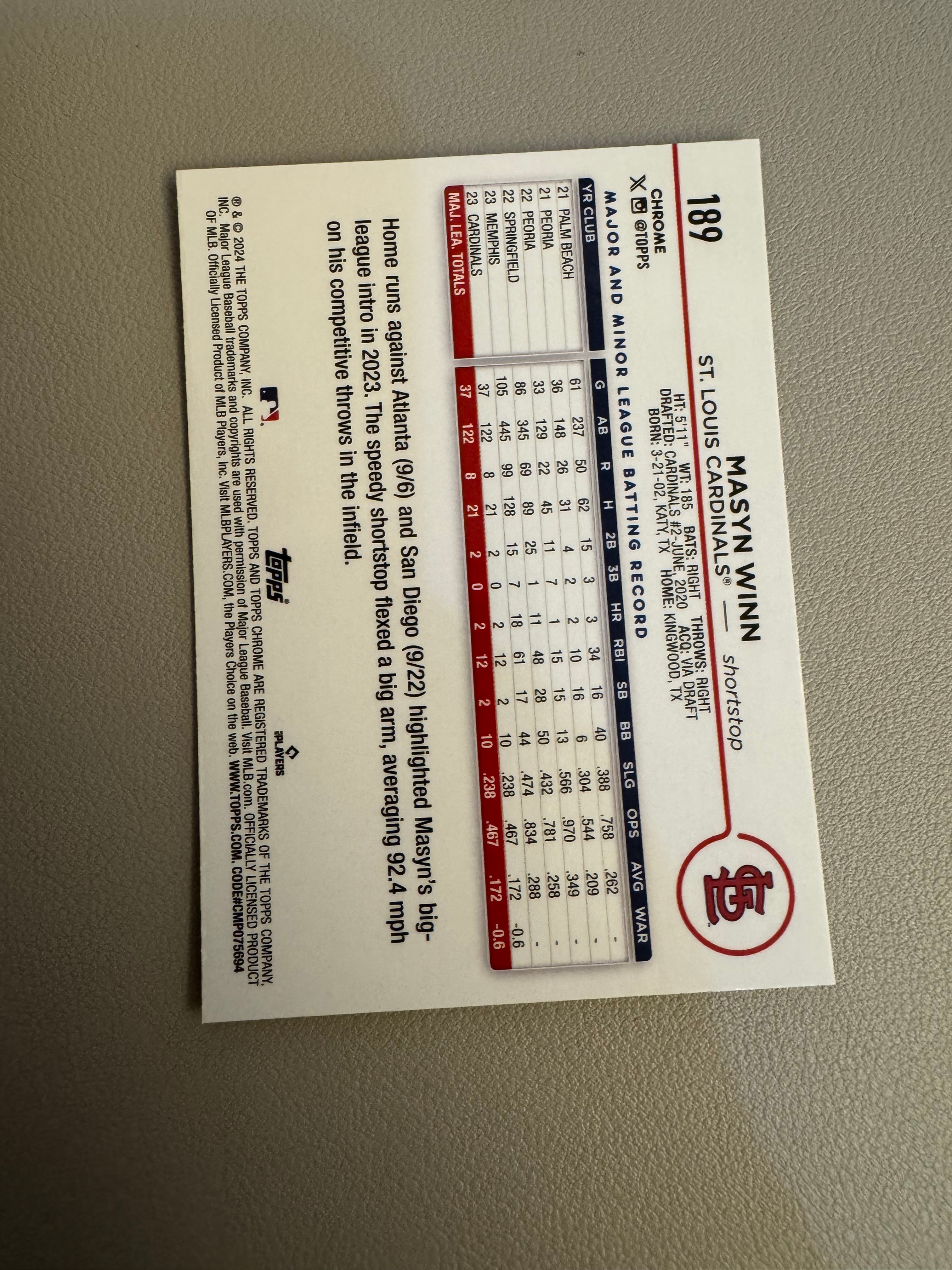 2025 Topps Chrome masyn winn RC 马辛 韦恩 新秀正BASE 收藏投资必备 第二张