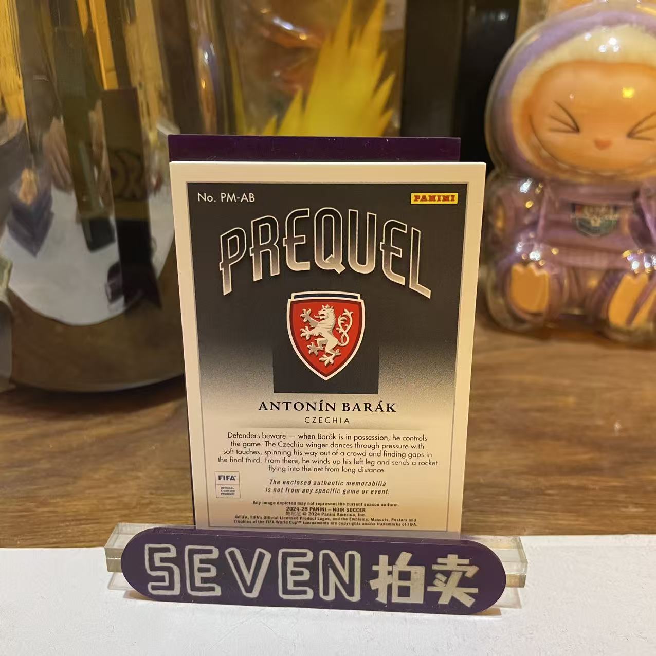 2024 Panini Noir Antonin Barak 【seven拍卖】诺尔 捷克 巴拉克 物料 18/75 卡品如图 细节如图 程昊