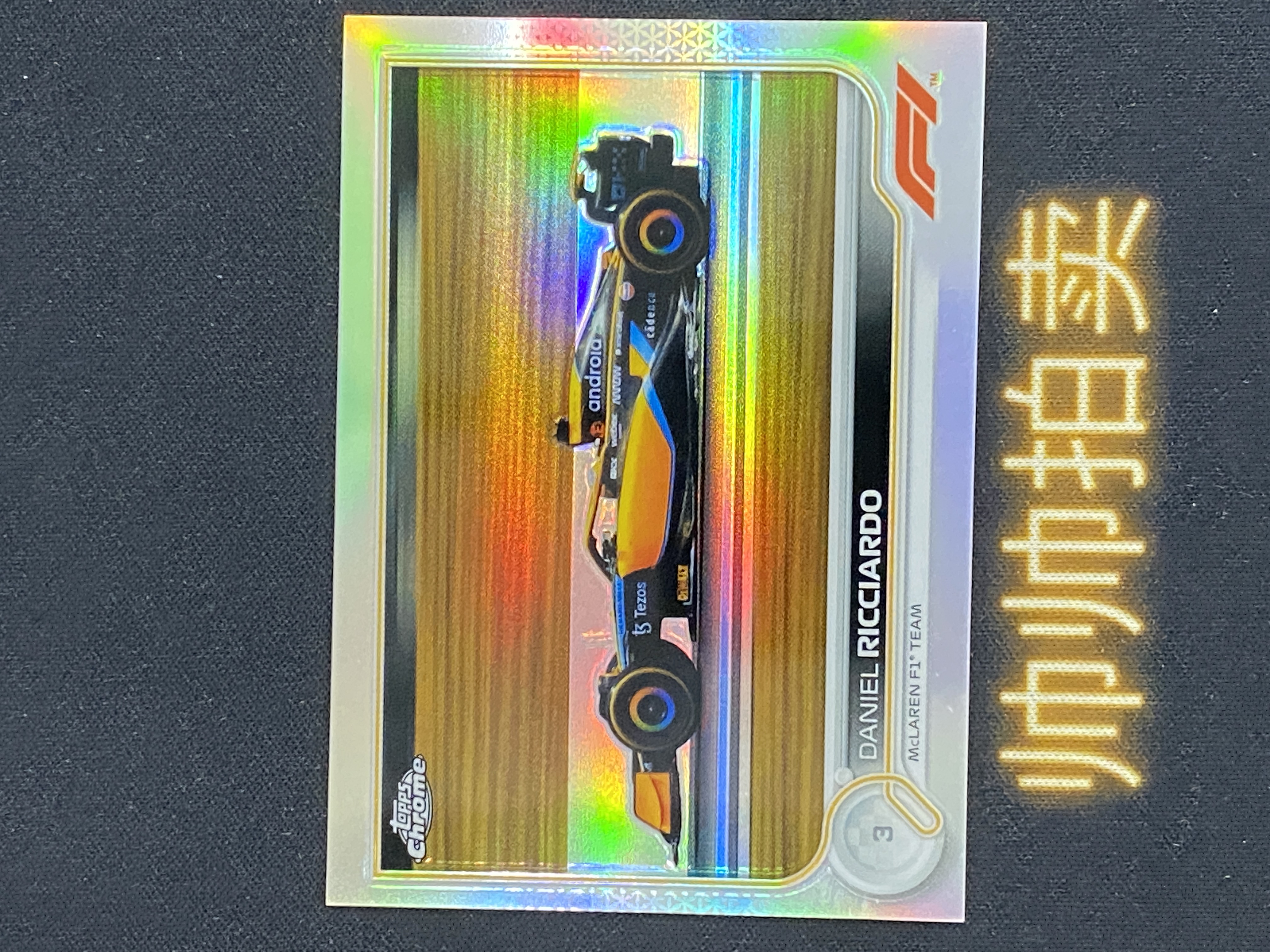 2022 Topps Chrome daniel riccardo F1 丹尼爾 里卡多 邁凱倫車隊 賽車選圖 銀折 卡品如圖【帥帥拍賣】啊柴