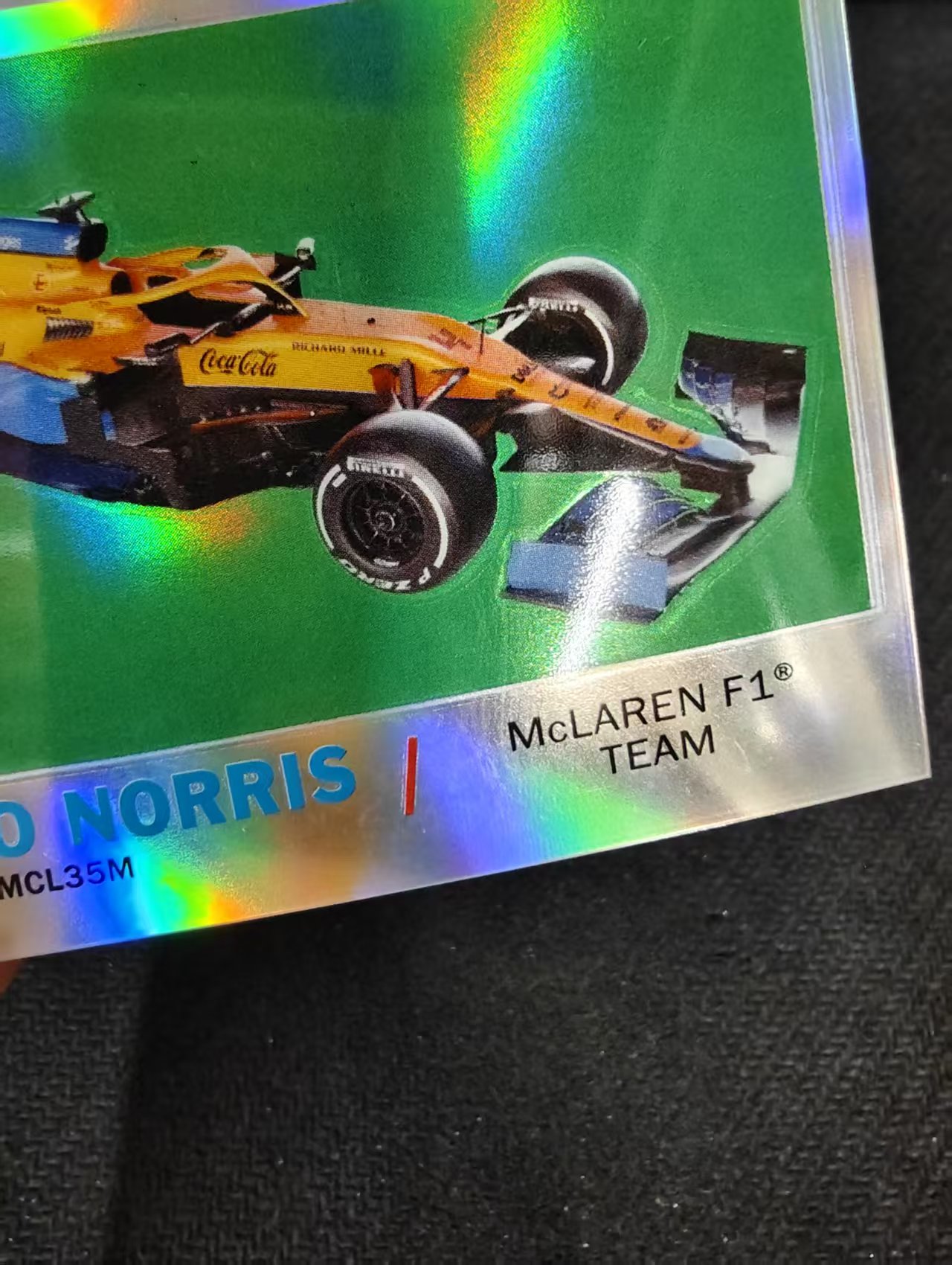 2021 Topps Chrome Lando Norris 兰多 诺里斯 银折 F1 坑印 划痕 边角瑕疵 #LN