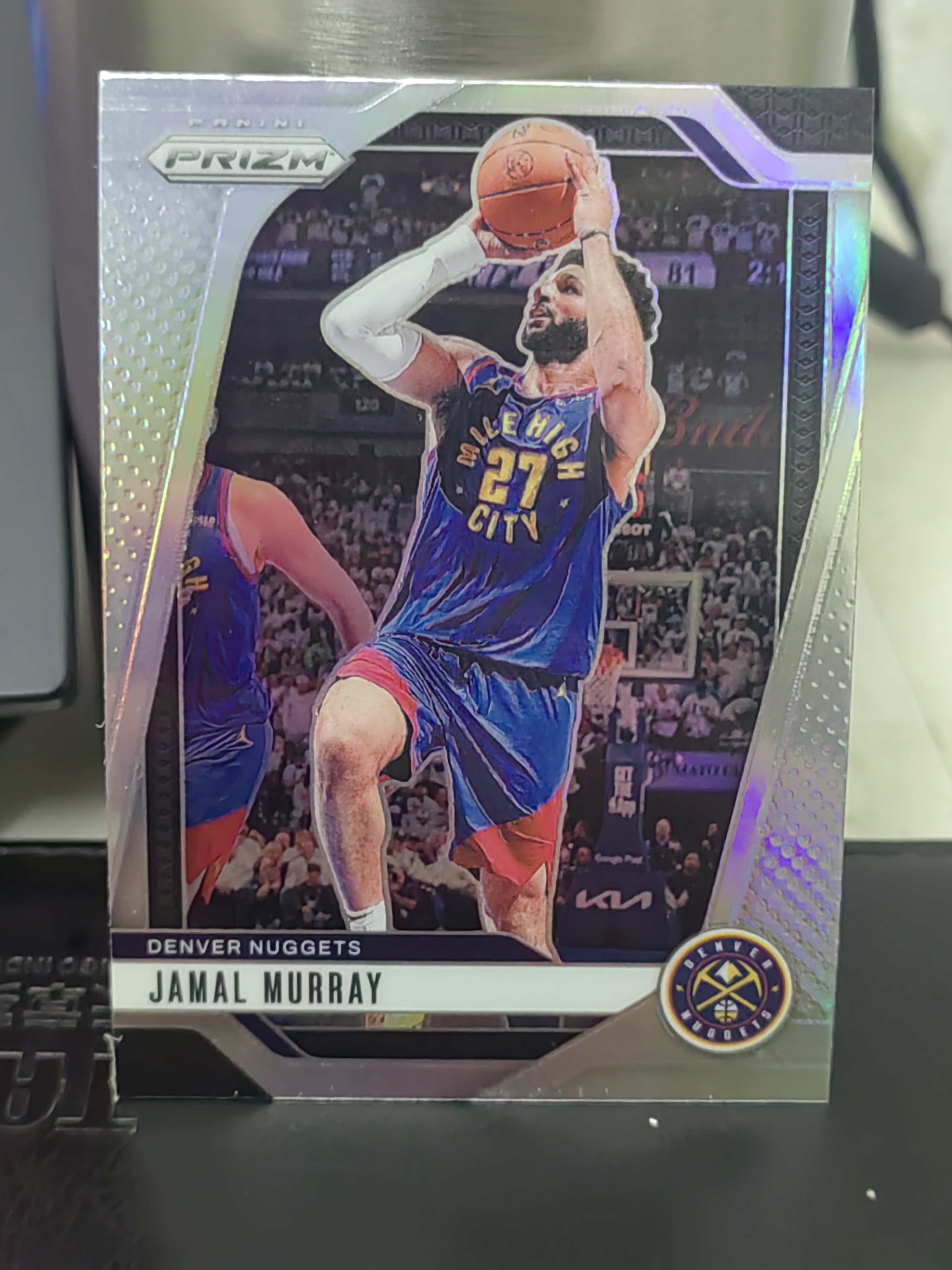 2024-25 Panini Prizm Jamal Murray PZ 贾马尔 穆雷 掘金 银折 篮 白边白角 不保卡品 卡品如图