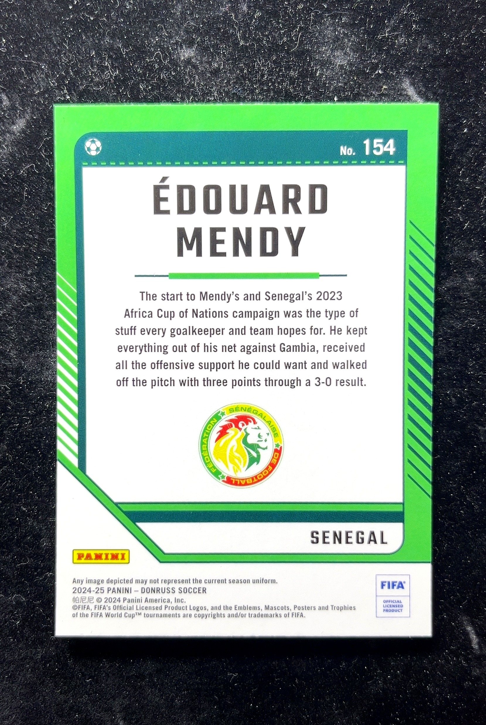 【小白1%代卖】2024-25 Panini Donruss Optic O版 Edouard Mendy 埃杜瓦尔·门迪 卡品如图 高价值 #154 Senegal 塞内加尔 0702