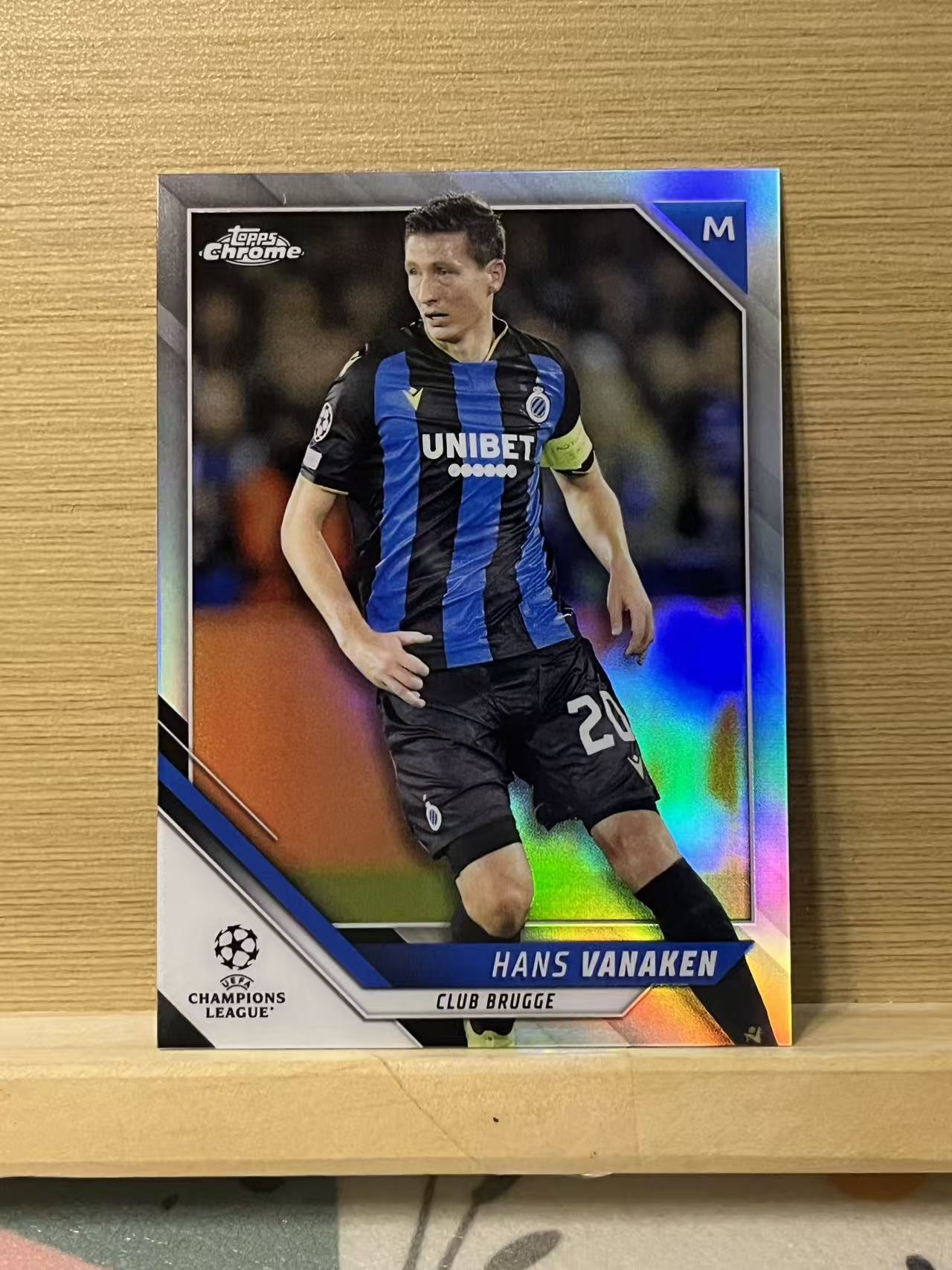 2022 Topps Chrome Hans Vanaken 法肯纳 布鲁日 欧冠 银折 实卡精美 收藏必备 LZL2