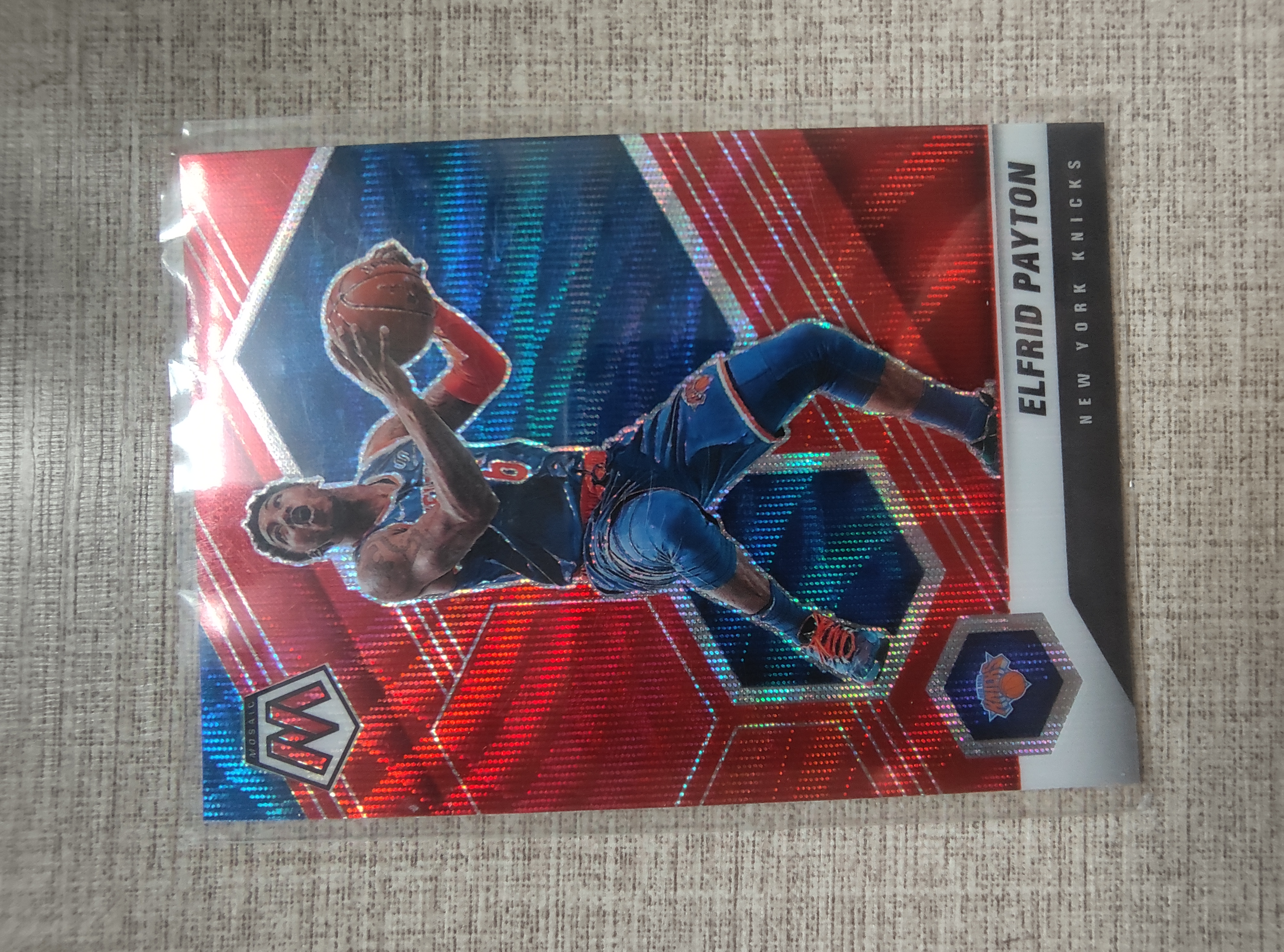 2020-21 Panini Mosaic Elfrid Payton 佩顿 尼克斯 马赛克 红波纹折