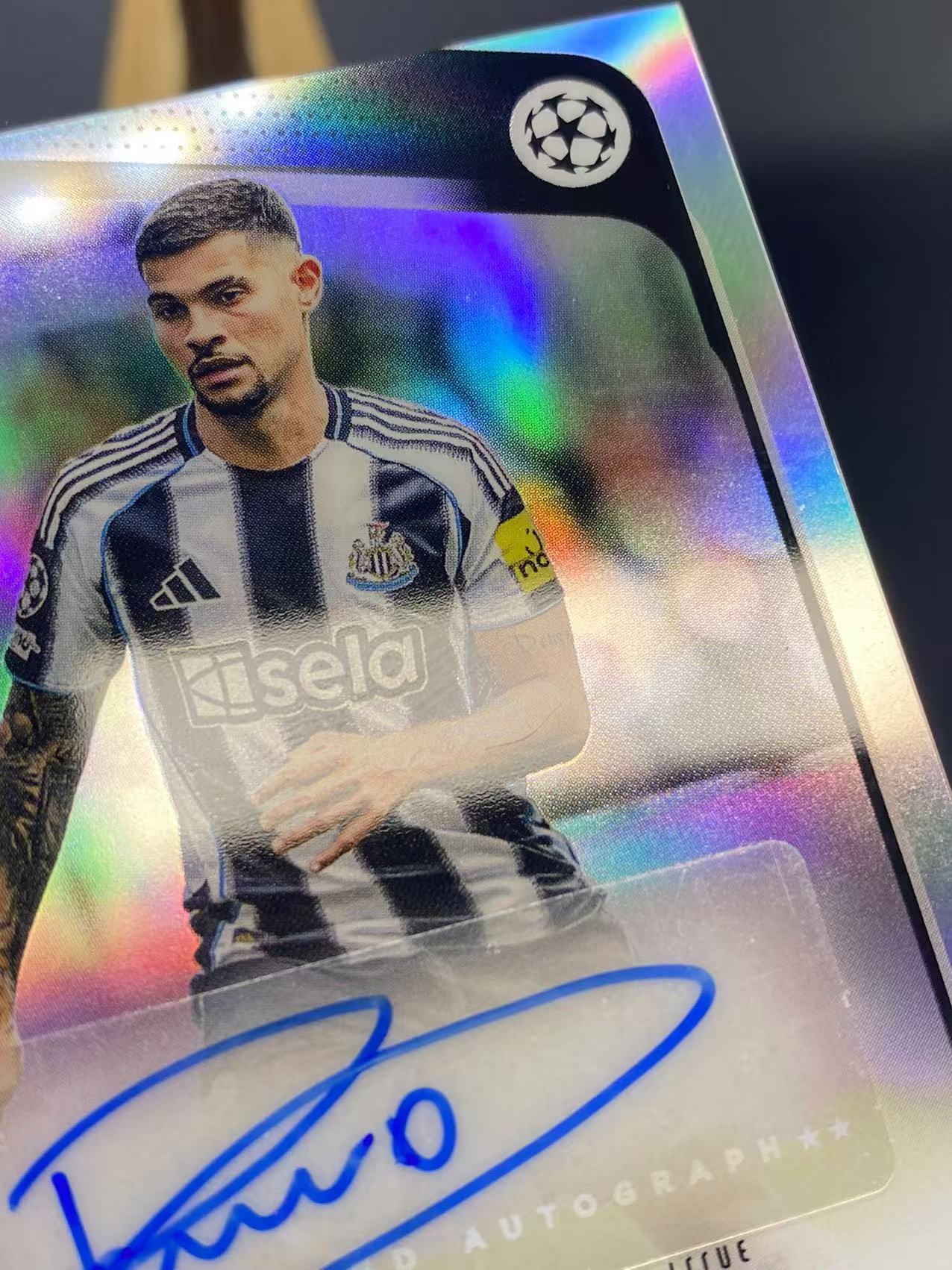 2026 【六六代卖 预付快速回款】 topps Bruno Guimaraes 吉马良斯 签字 纽卡斯尔联 巴西 银折折射 瑕疵如图(永不独行)