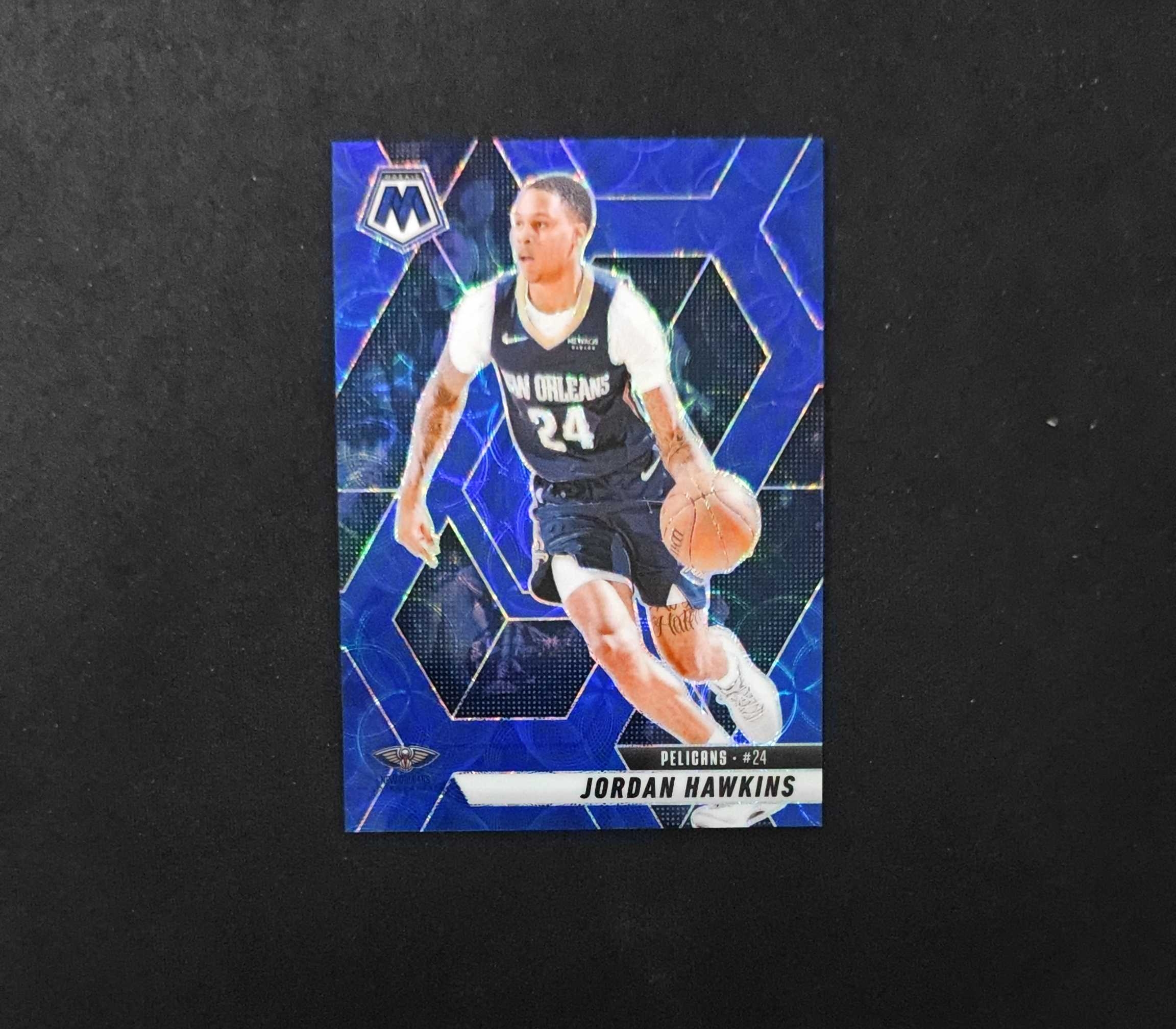 2024-25 Panini Mosaic Jordan Hawkins 【SC拍卖】马赛克 鹈鹕 霍金斯 25/35编 蓝圈圈 瑕疵如图收藏必备(leung)