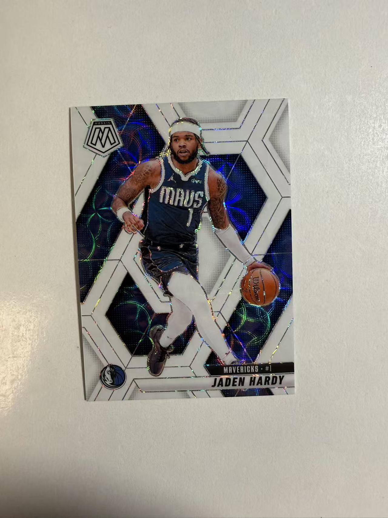 2024-25 Panini Mosaic Jaden Hardy 马赛克 独行侠 杰登 哈迪 白折 25编 卡品如图 不保卡品 介意勿拍