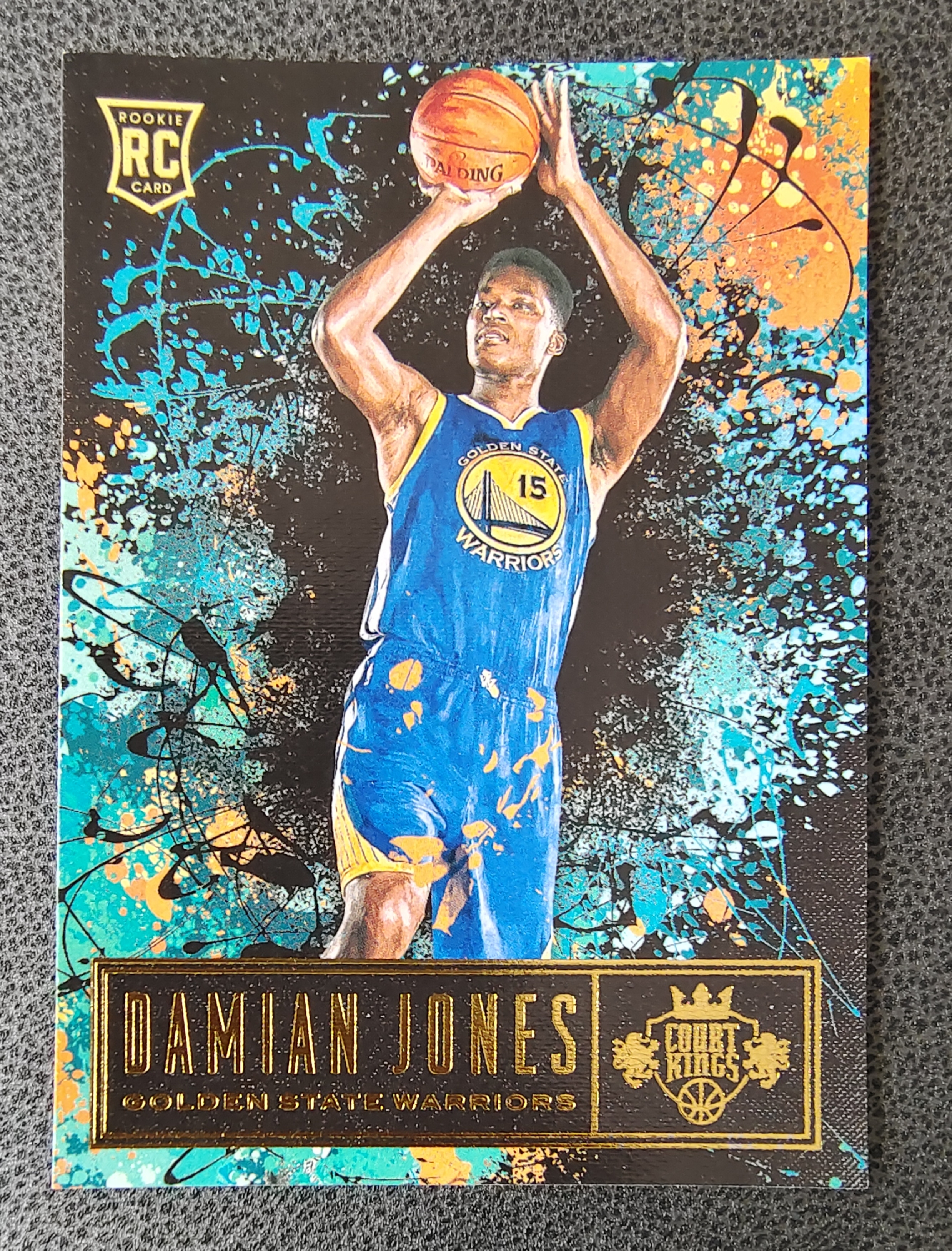 2016-17 Panini Court Kings Damian Jones RC 金州 勇士队 达米安 琼斯 新秀 油画 卡品如图