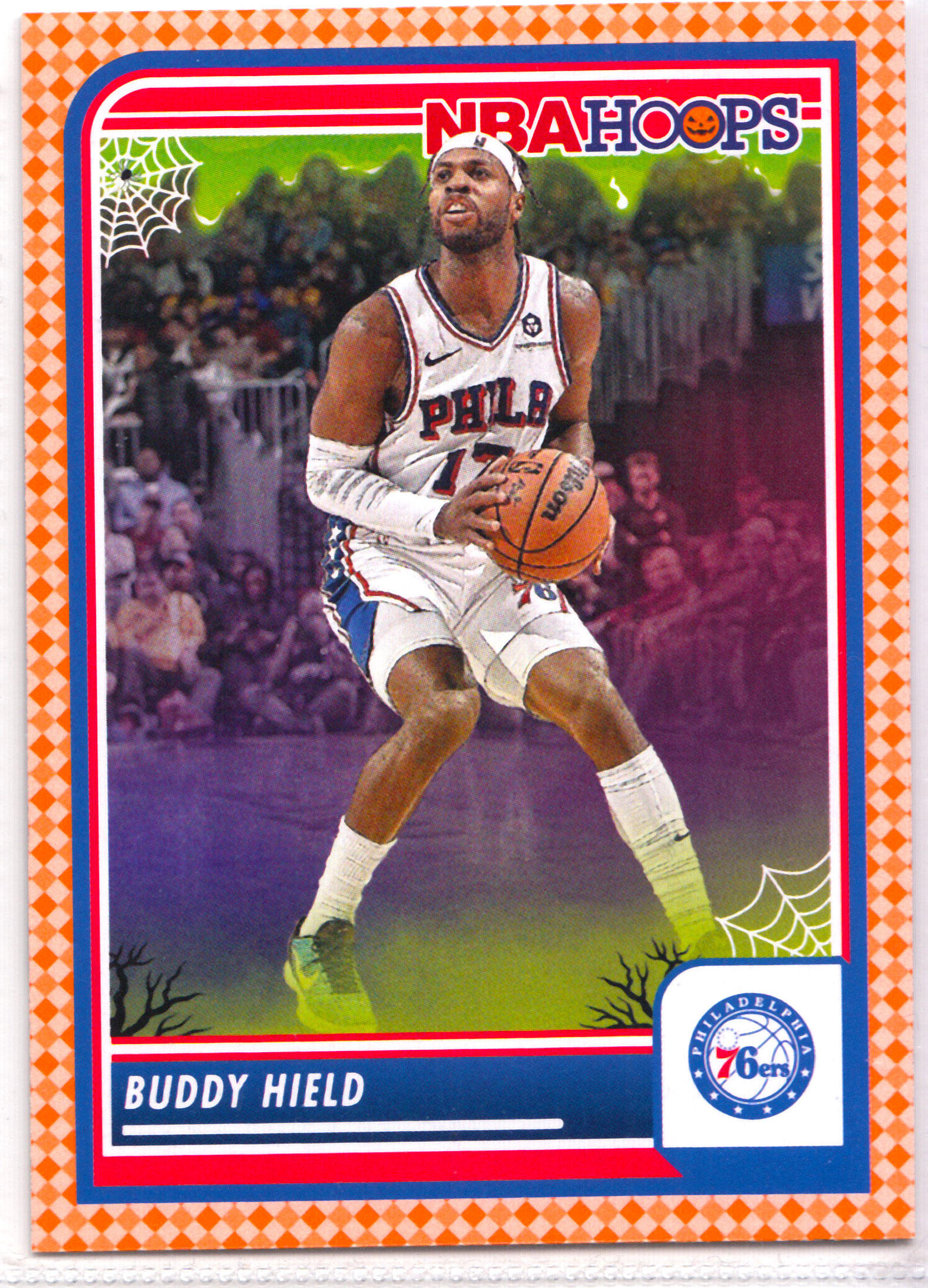 【ABC1 Card Market】2023-24 Panini Haunted Hoops Buddy Hield 巴迪 希尔德 万圣节 76ers 费城76人 Base Orange 橙色平行 #188 HO13462