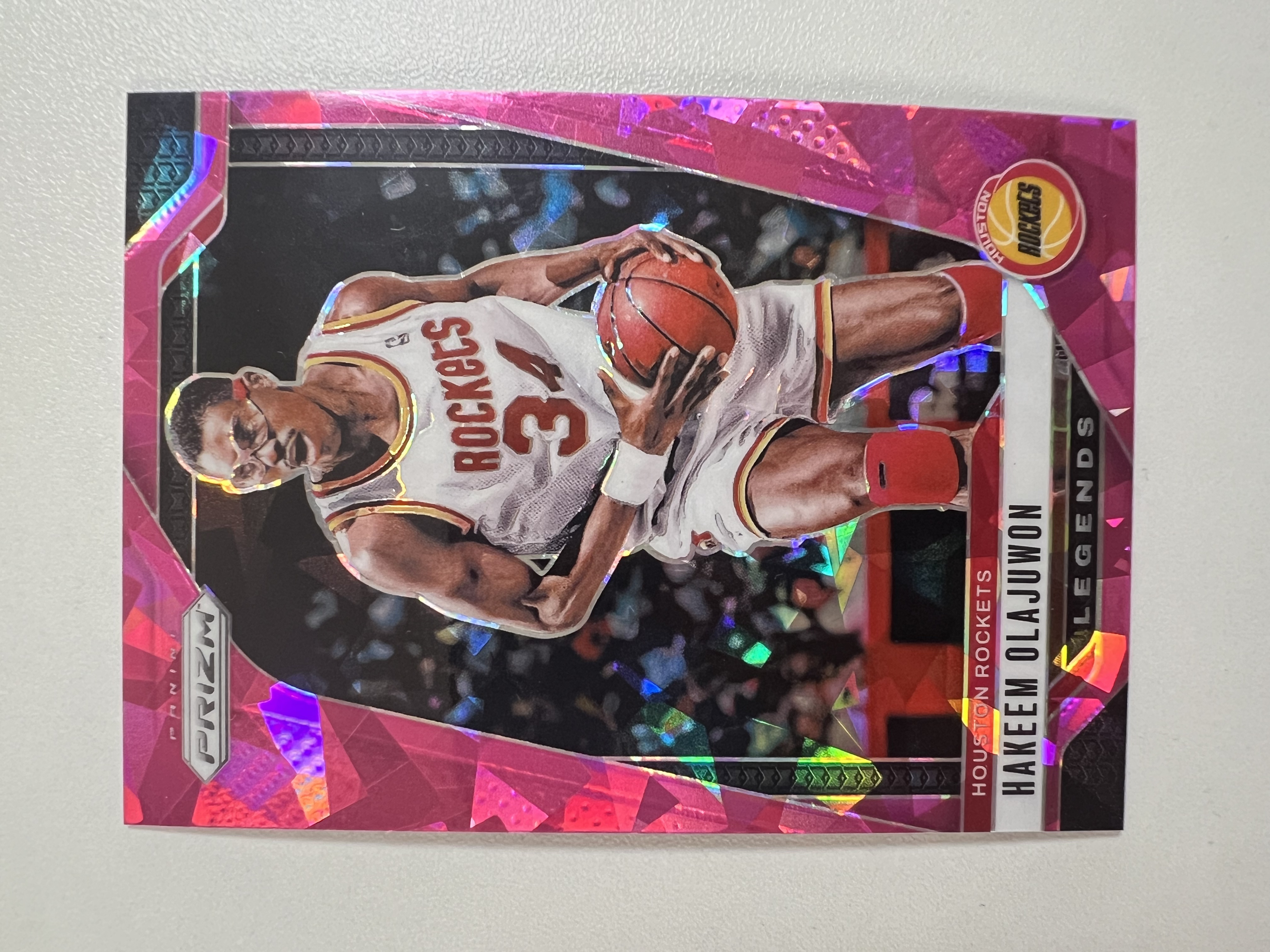 2024-25 Panini Prizm Hakeem Olajuwon 奥拉朱旺 火箭队名宿 PZ 粉碎冰 HH03 收藏凑套 卡品如图