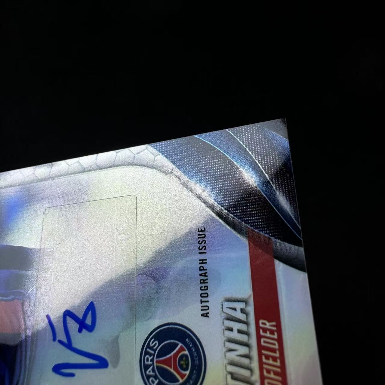 2023-24 Topps Chrome Vitinha 欧冠TC 维蒂尼亚 银折 签字 巴黎圣日耳曼 瑕疵如图 @OSORA