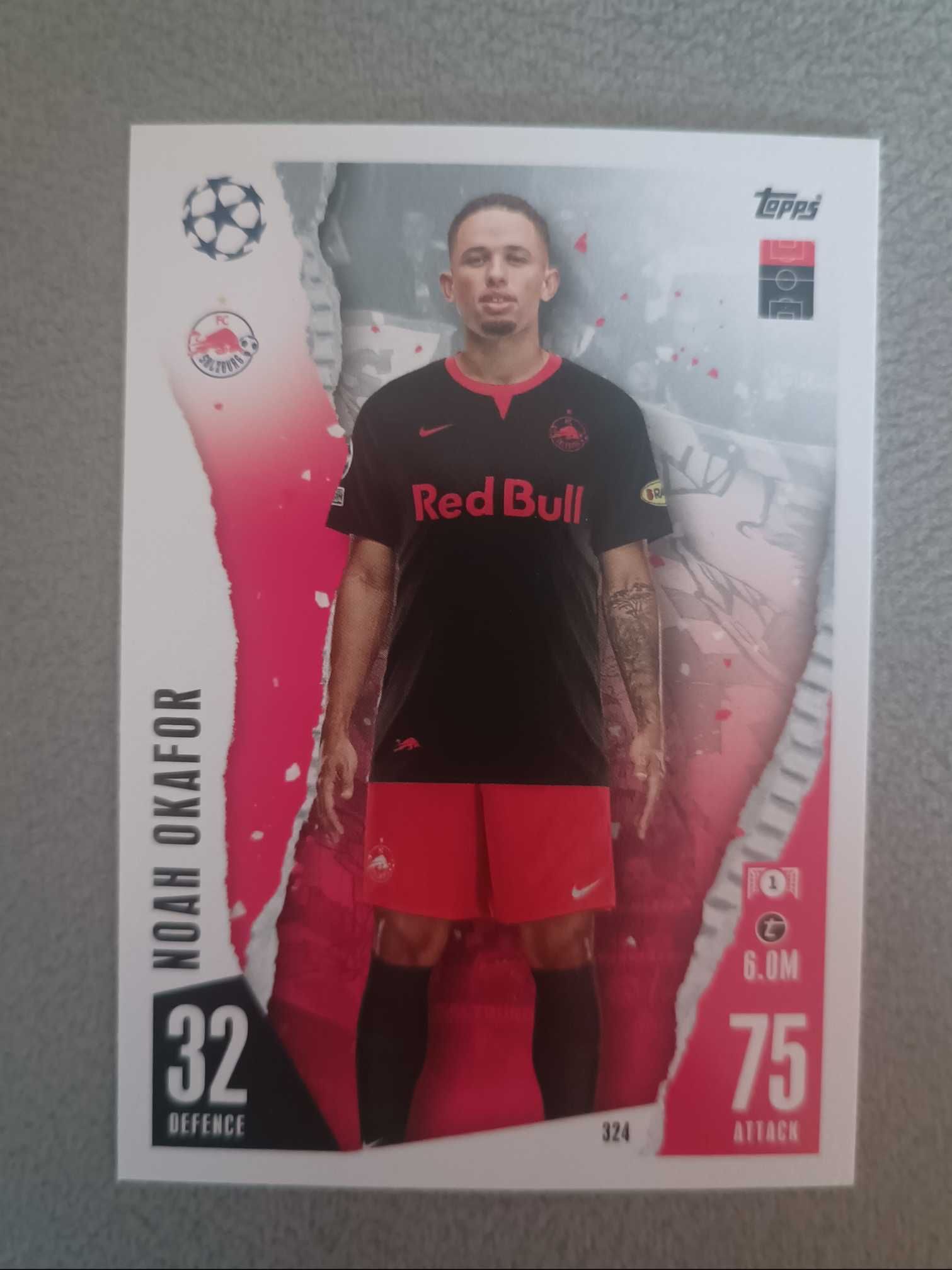 2023 Topps Match Attax Noah Okafor 【免费接代拍】游戏版 萨尔茨堡红牛 奥卡福 转会AC米兰 强力边锋 未来可期 队迷人迷，收藏凑套可入