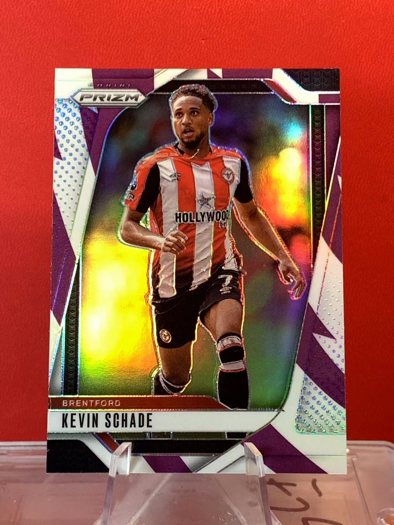 (詹叔代拍)024-25 Panini Prizm Kevin Schade 英超 布伦特福德 凯文 沙德 70/92编 紫白折 折射 英超Pz 卡品如图 顺丰寄付 泰山