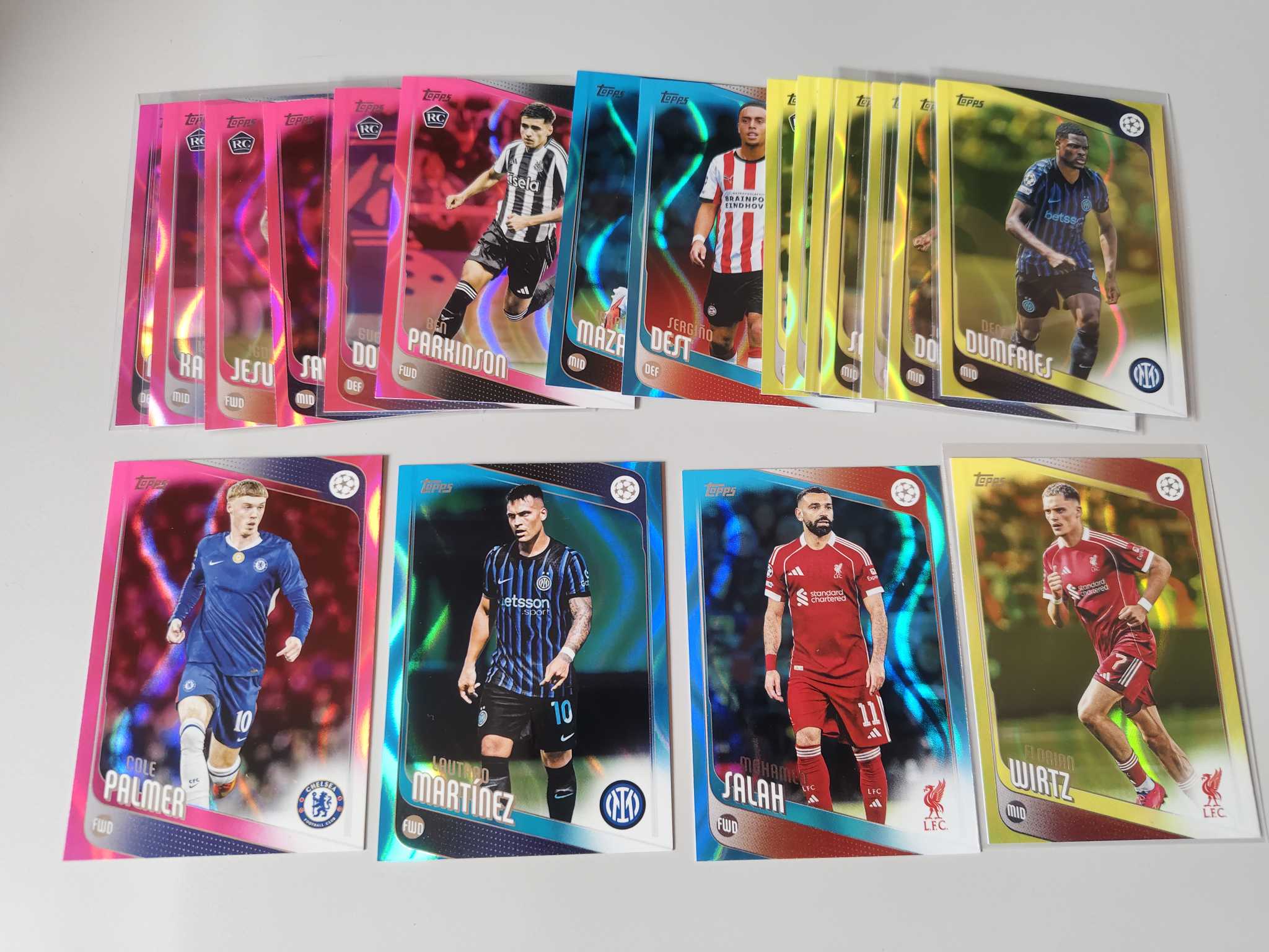 【佩妮拍卖】2025-26 topps ucc 欧冠 salah 利物浦 萨拉赫 维尔茨 国米 劳塔罗 切尔西 帕尔默 熔岩折 一图打包lot122 拍前请阅读描述 许哥0120