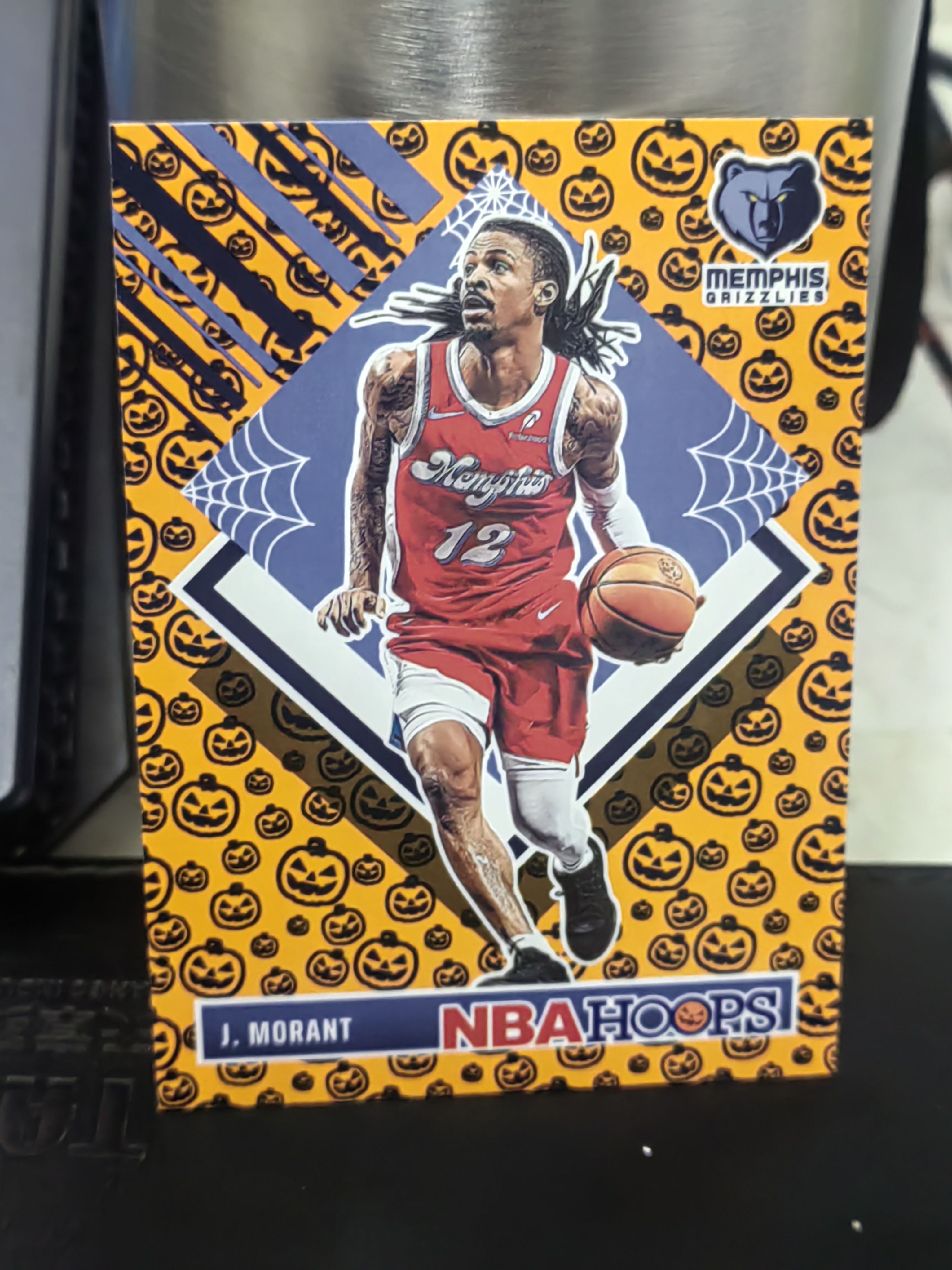 2024-25 Panini Hoops Ja Morant Hoops 贾 莫兰特 灰熊 TRICK OR TREAT 不给糖就捣蛋 万圣节 特卡 篮 白边白角 不保卡品 卡品如图