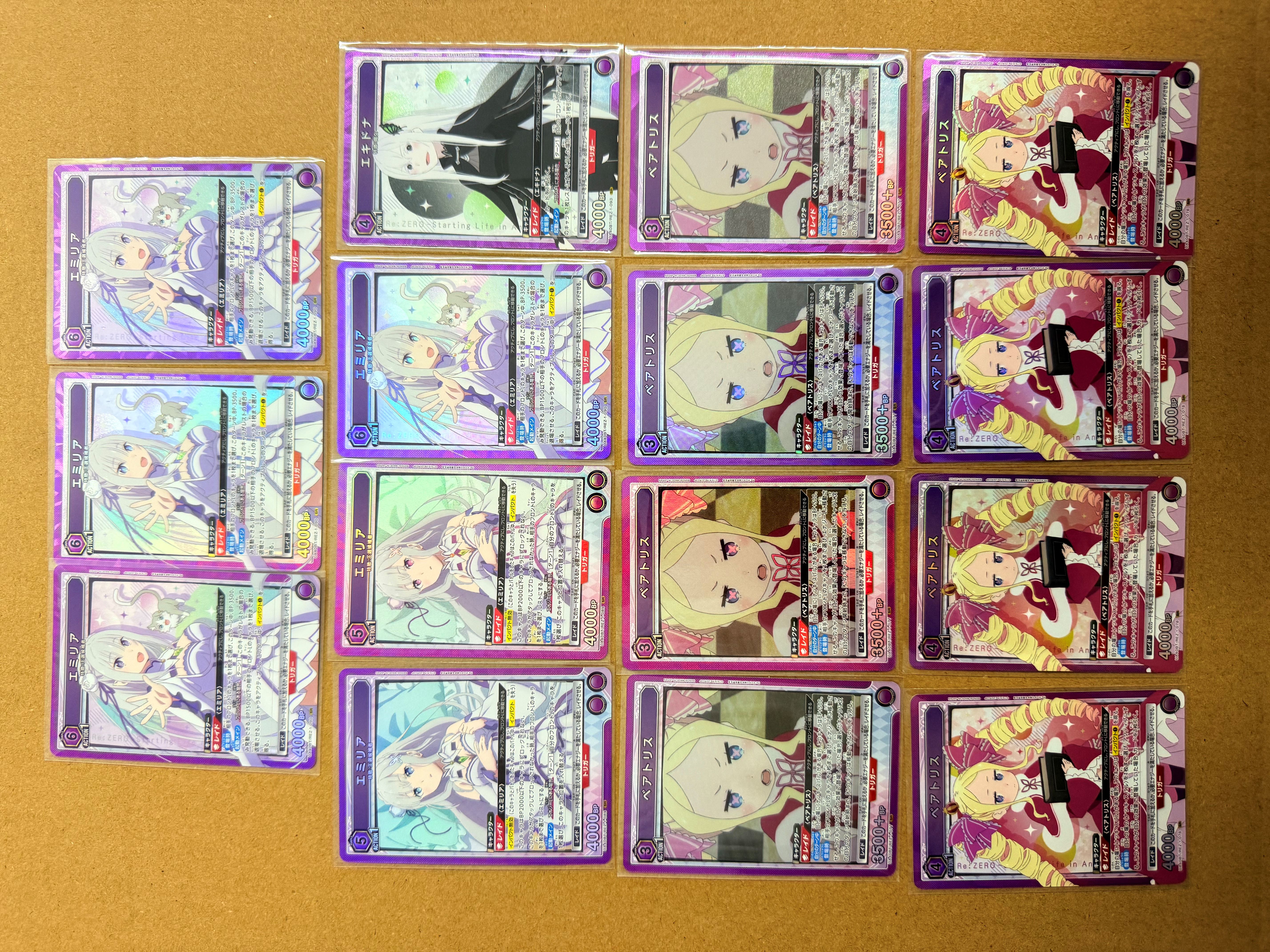 【UA携战之境】日版从零开始的异世界生活 TCG ,SR,爆闪,闪卡,高端玩家必入!关联宝可梦,海贼王,龙珠,WS【风间】