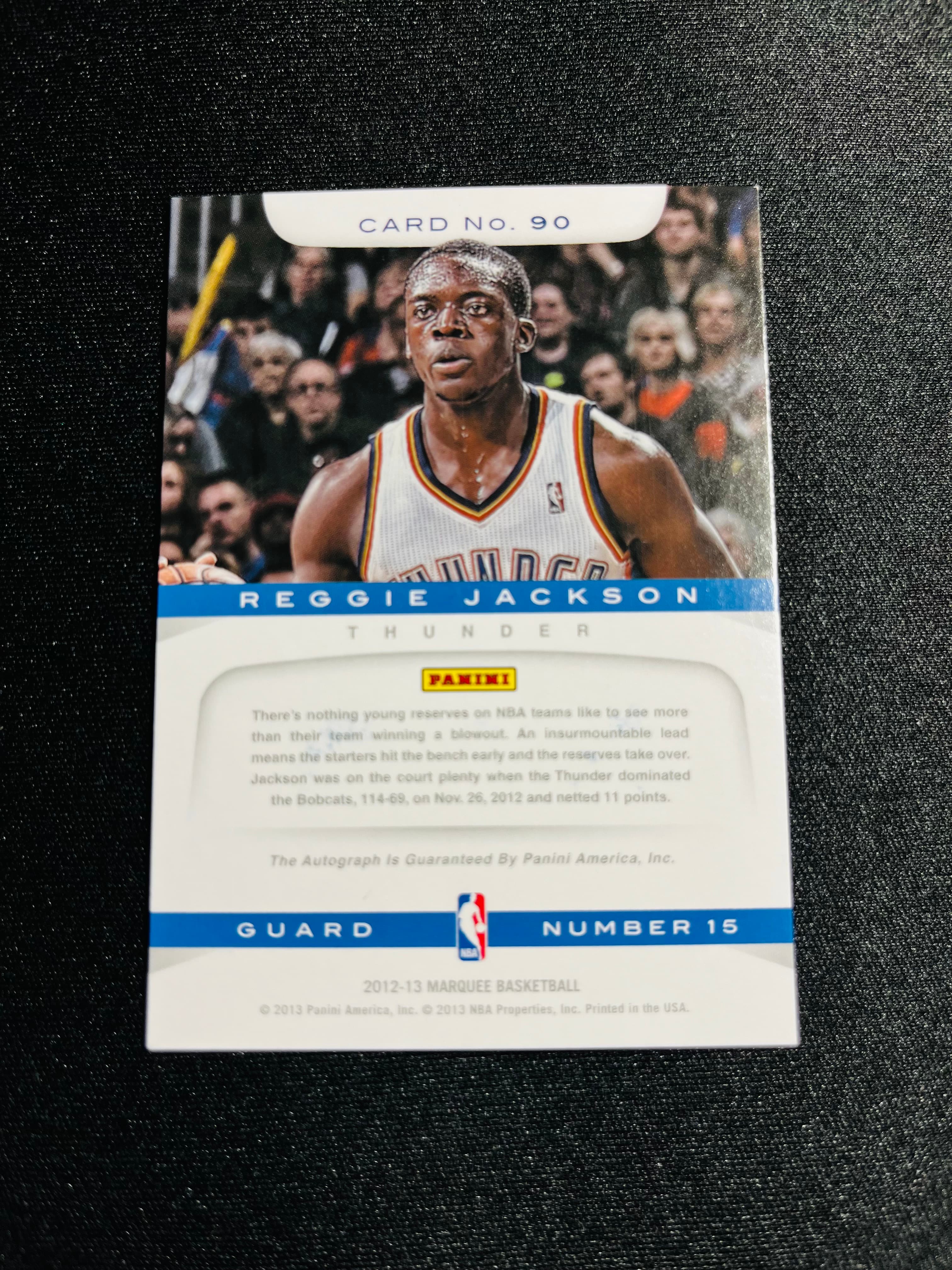 【VC拍卖0手续费到卡预付90%】2012-13 Marquee 马奎 雷霆 雷吉 杰克逊 新秀 签字 选图帅气 实卡好看 收藏必备——ZZW