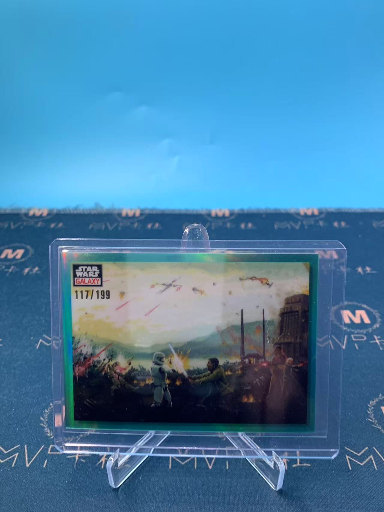 2023 Topps Star Wars 星球大战 【MVP拍卖】 117/199编 青折射 Galaxy 芬恩 Finn 凑套必备 漩涡