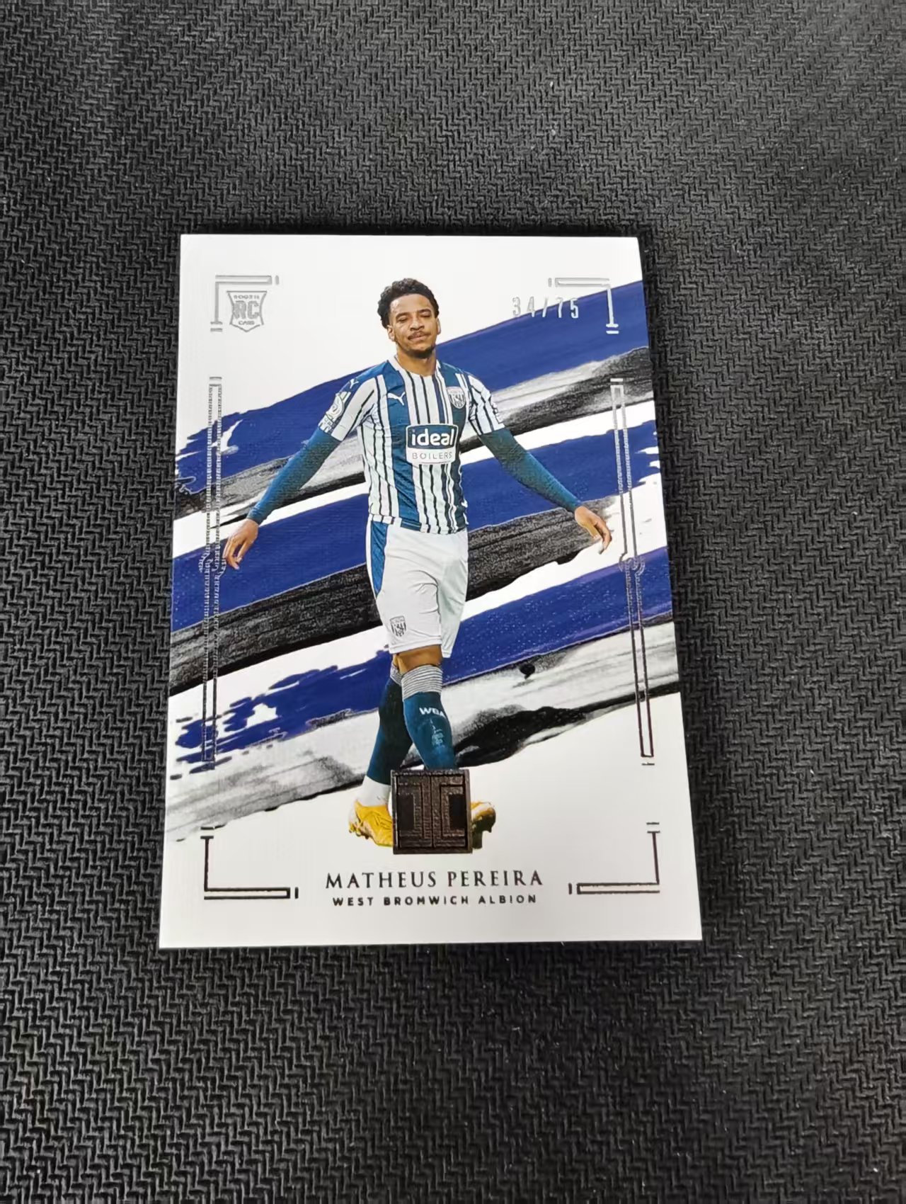 【可合并,不累计】2020-21 Panini Impeccable Matheus Pereira 小真金 马修斯 佩雷拉 新秀RC 西布朗 75编 边角瑕疵