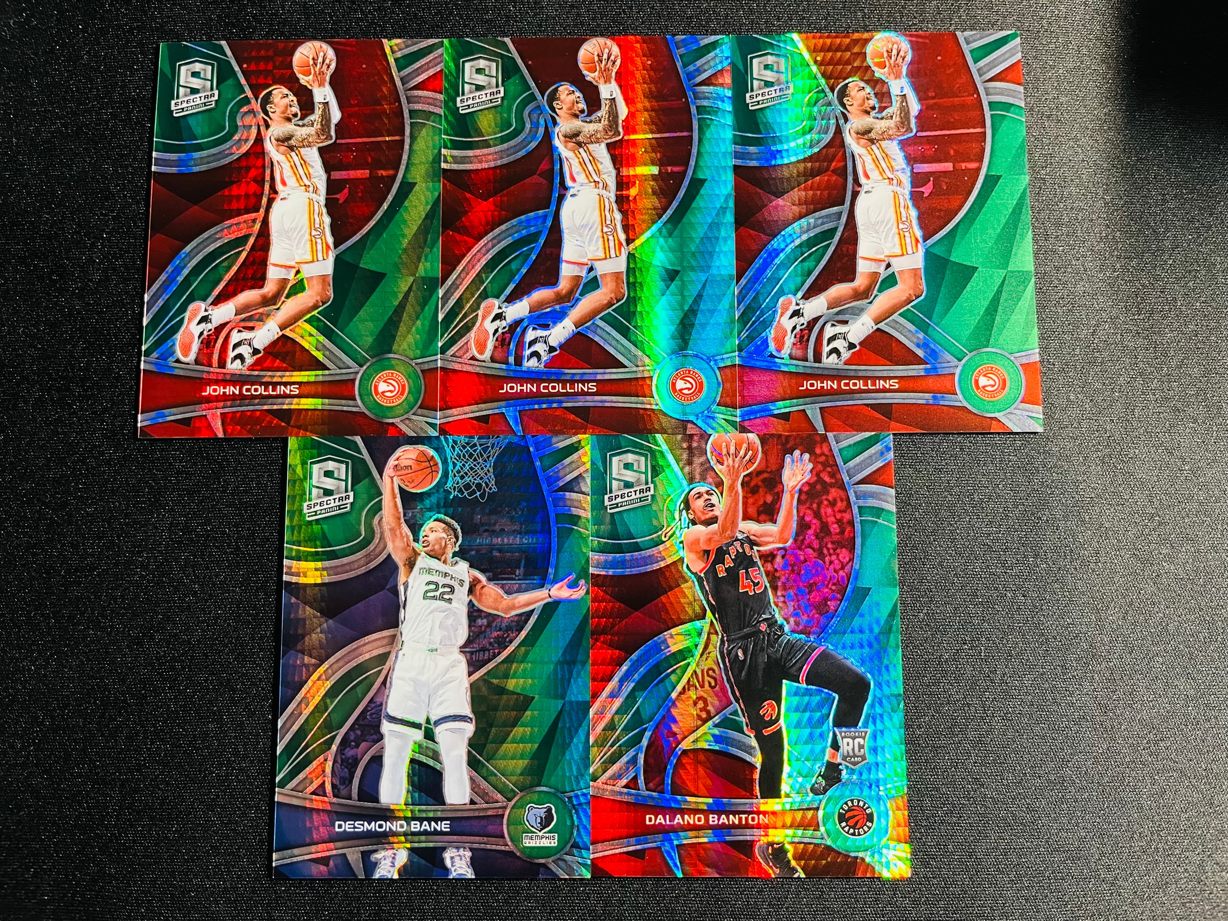 【VC拍卖0手费到卡预付90%】2021-22 spectra 光谱 约翰 柯林斯 班顿 新秀 贝恩 绿波纹折 一图打包 选图帅气 实卡好看 收藏必备——PC董