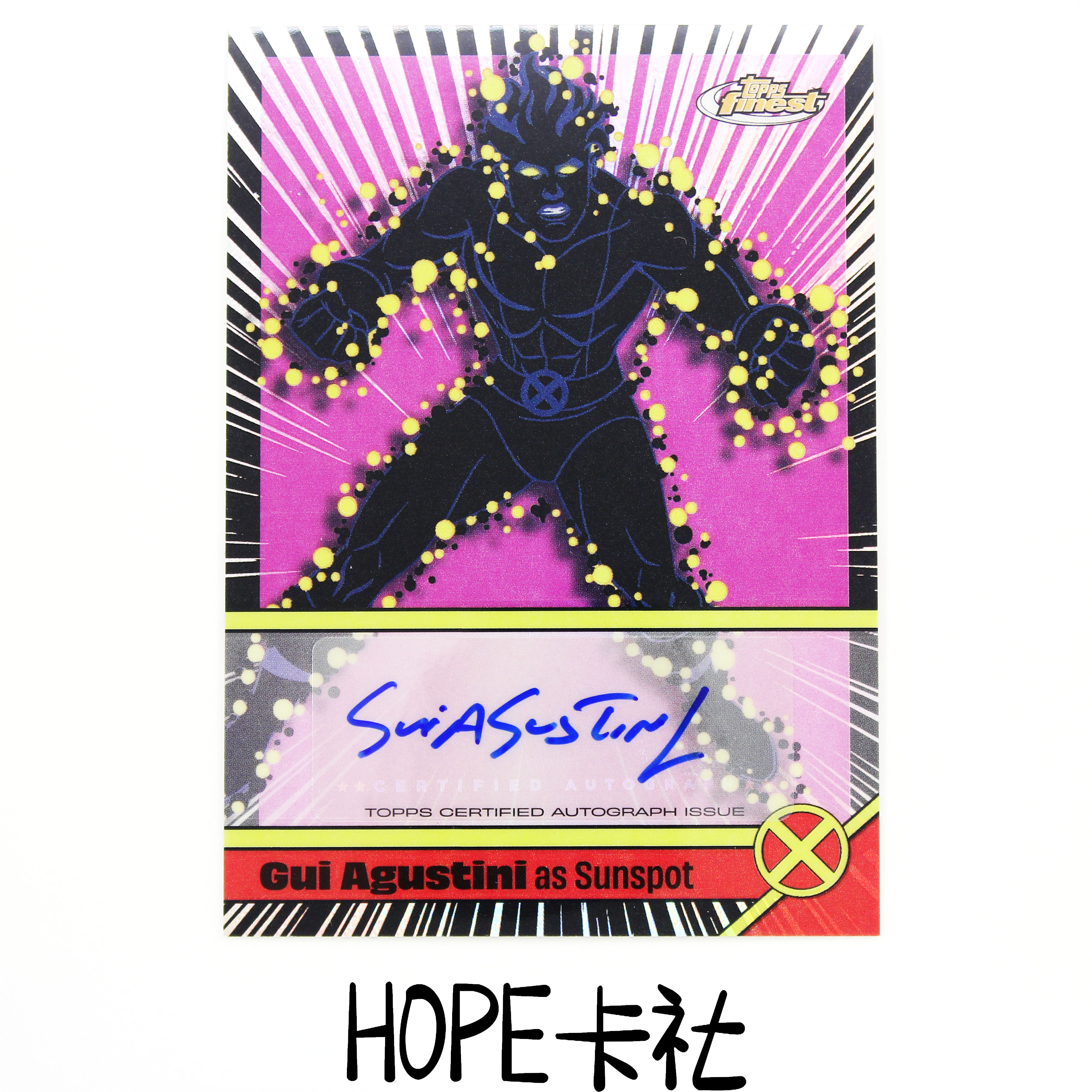 2025 Topps Marvel (MCU) Finest 漫威 97动漫版 X战警 太阳黑子 银折 配音演员签字【HOPE代卖(4.5%含卡淘)】