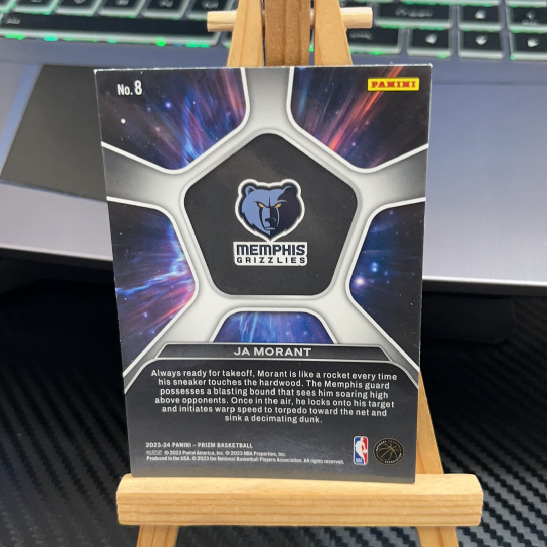 2023-24 Panini Prizm Ja Morant 贾 莫兰特 灰熊 特卡 prizm系列 卡品如图 值得收藏 凑套必备!免费代卖!