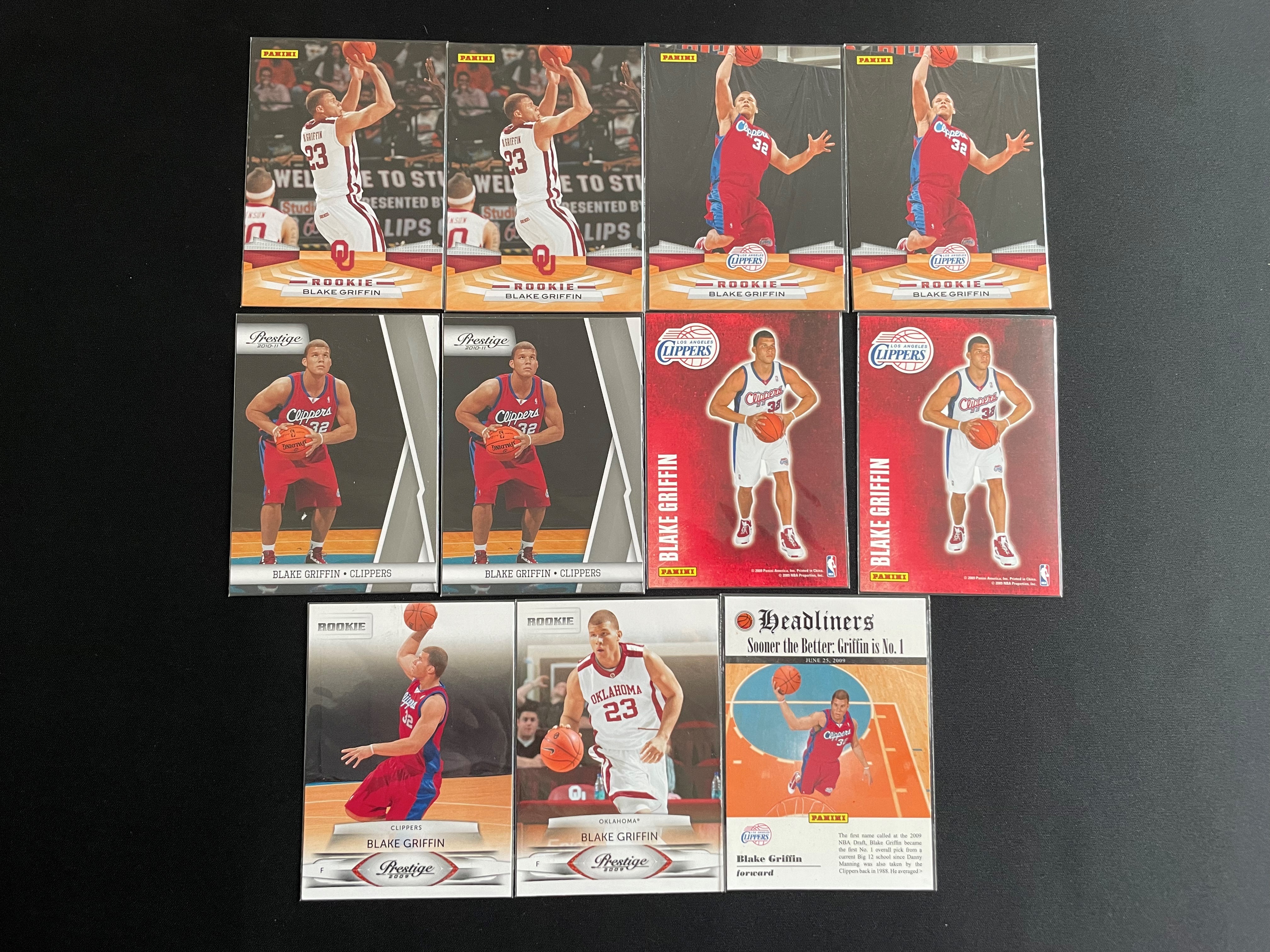 【thebighit】不累计TTB.2010-11 Panini 多系列 格里芬 新秀 RC Base 特卡 11张打包