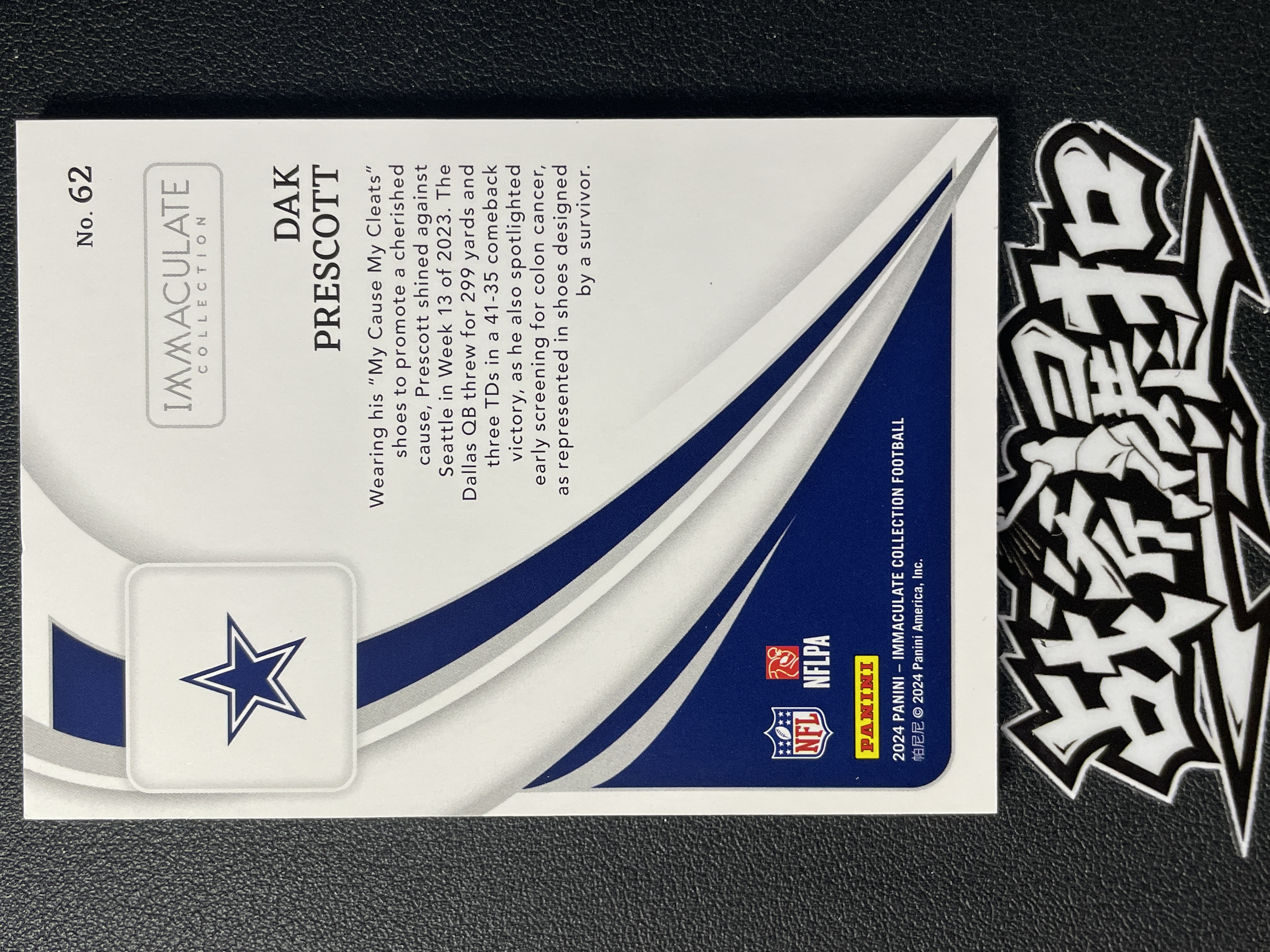 【战斧暴扣】2024 IMM Collection 爱咪咪 橄榄球 Dak Prescott 达克 普雷斯科特 牛仔队 31/35编 蓝平行 ...