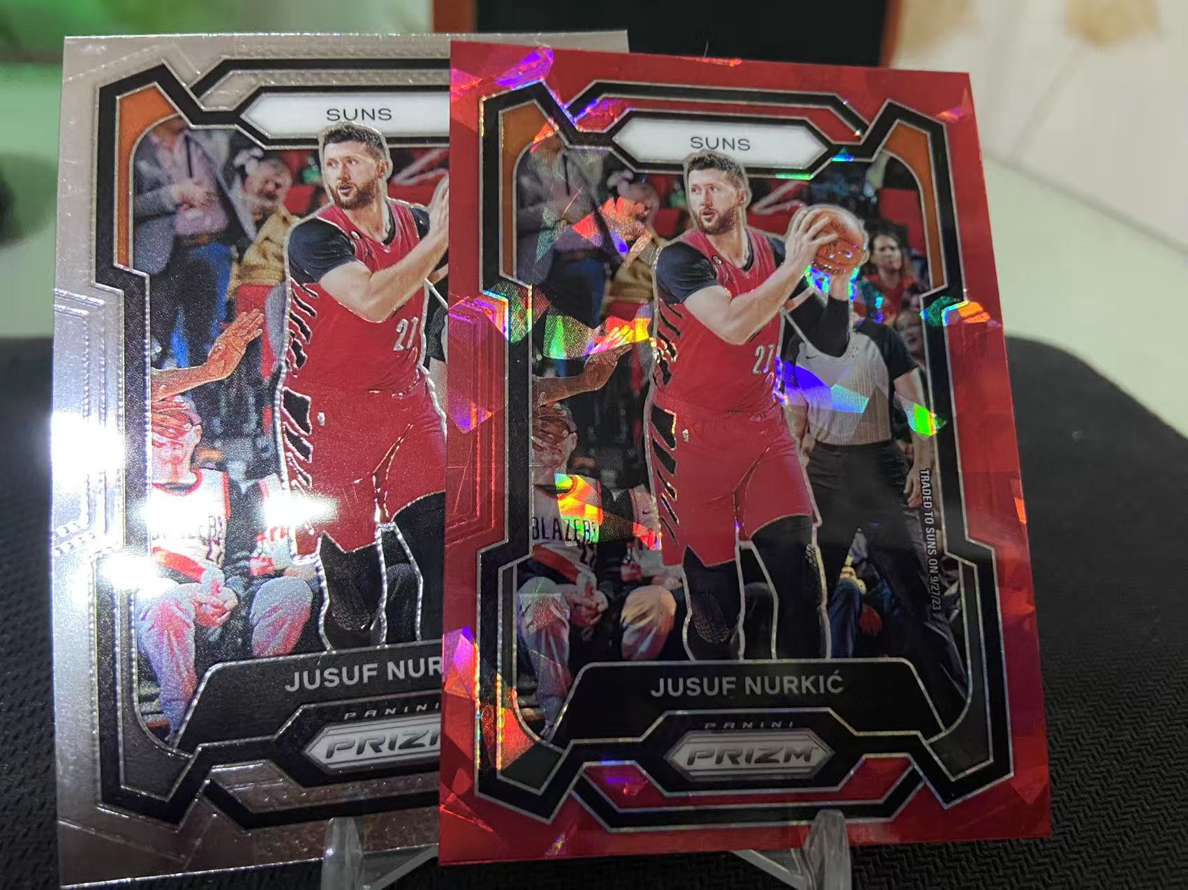 2023-24 Panini Prizm Jusuf Nurkic 努尔基奇 红碎冰！太阳者 内线支柱 杜兰特 比尔 布克队友！下赛季卷土重来！专收 凑套 彩虹 必备！