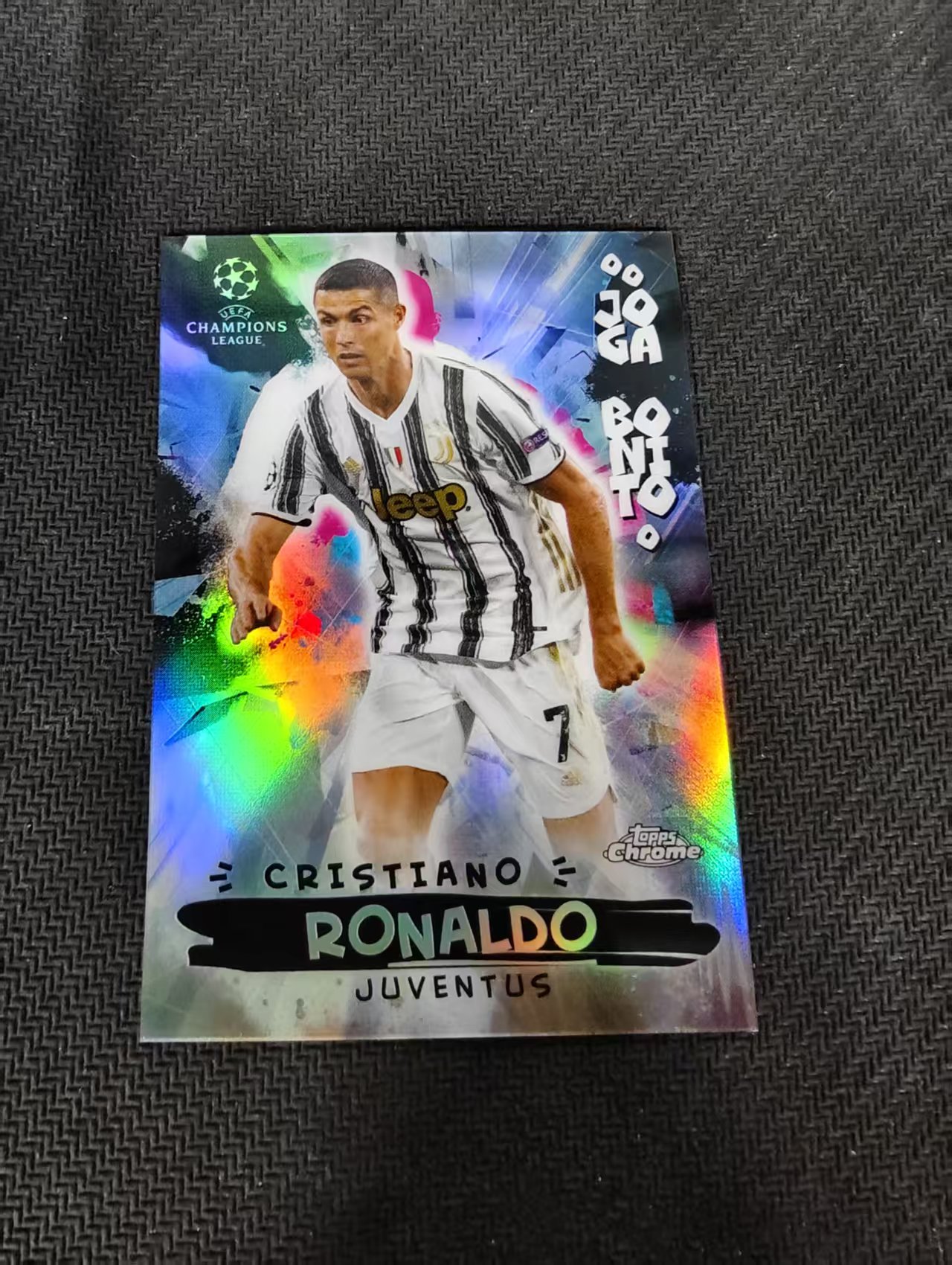 【可合并,不累计】2021 Topps Chrome Cristiano Ronaldo 尤文图斯 C罗 克里斯蒂亚诺 罗纳尔多 美丽比赛特卡 银折 瑕疵如图