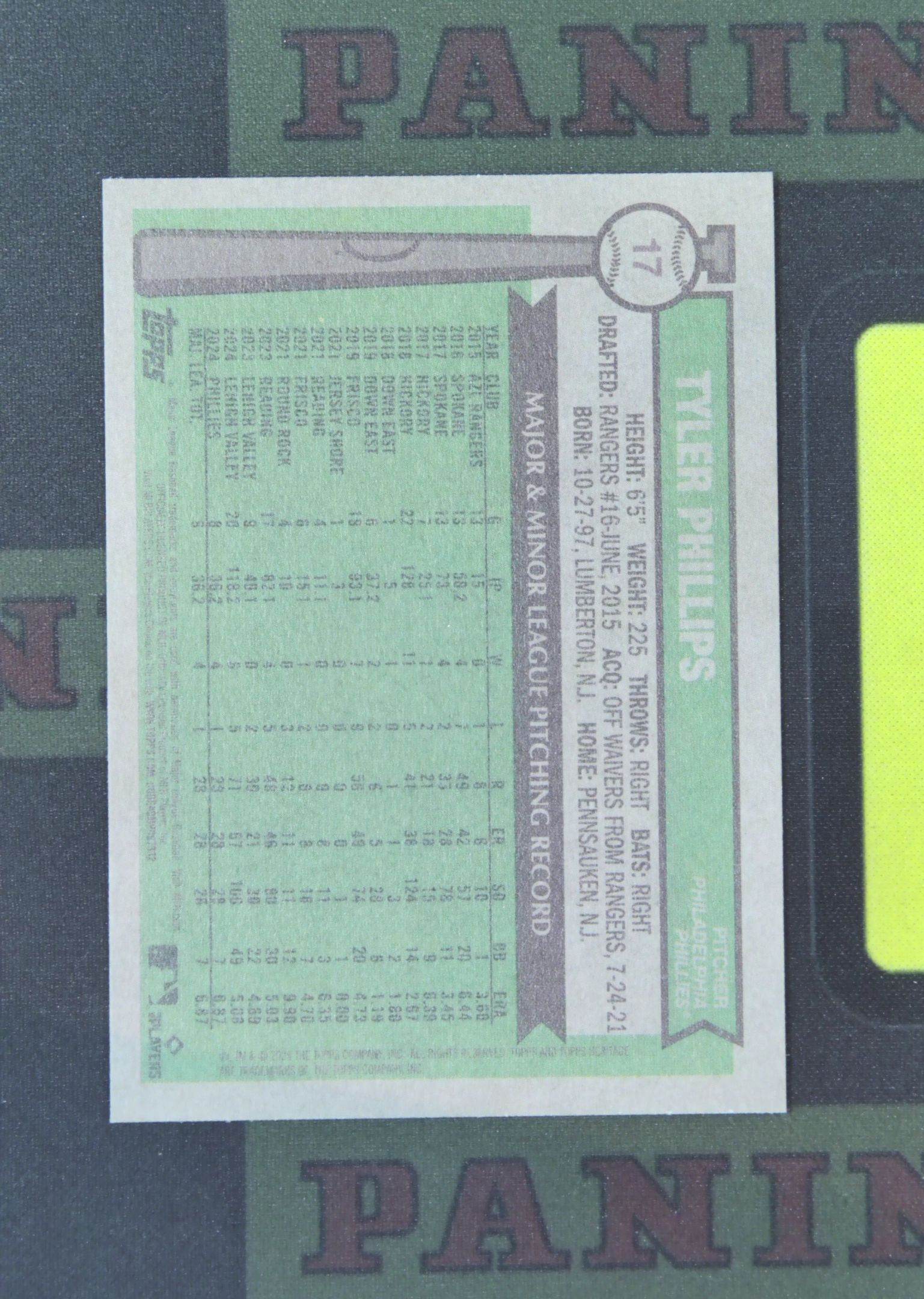 2025 Topps Heritage Tyler Phillips RC Nirvana Project 泰勒 菲利普斯 费城费城人 新秀 62/76 76周年 折射 遗产 卡品如图 收藏必备 吴¥