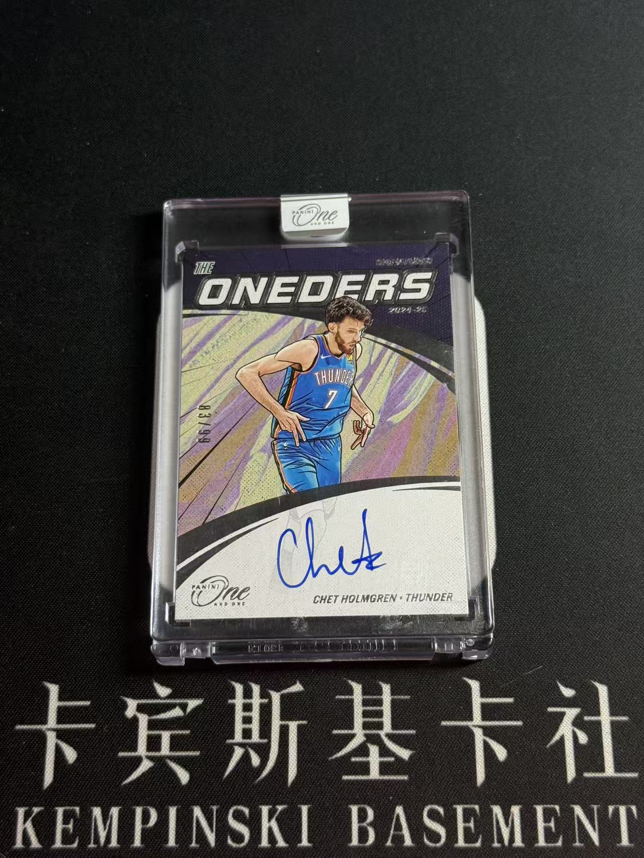 2024-25 Panini One and One Chet Holmgren 【小来】切特 霍姆格伦 雷霆 SGA队友 总冠军 数据爆炸 末年ONE 99编 漫画签 卡签 庆祝选图 原封砖
