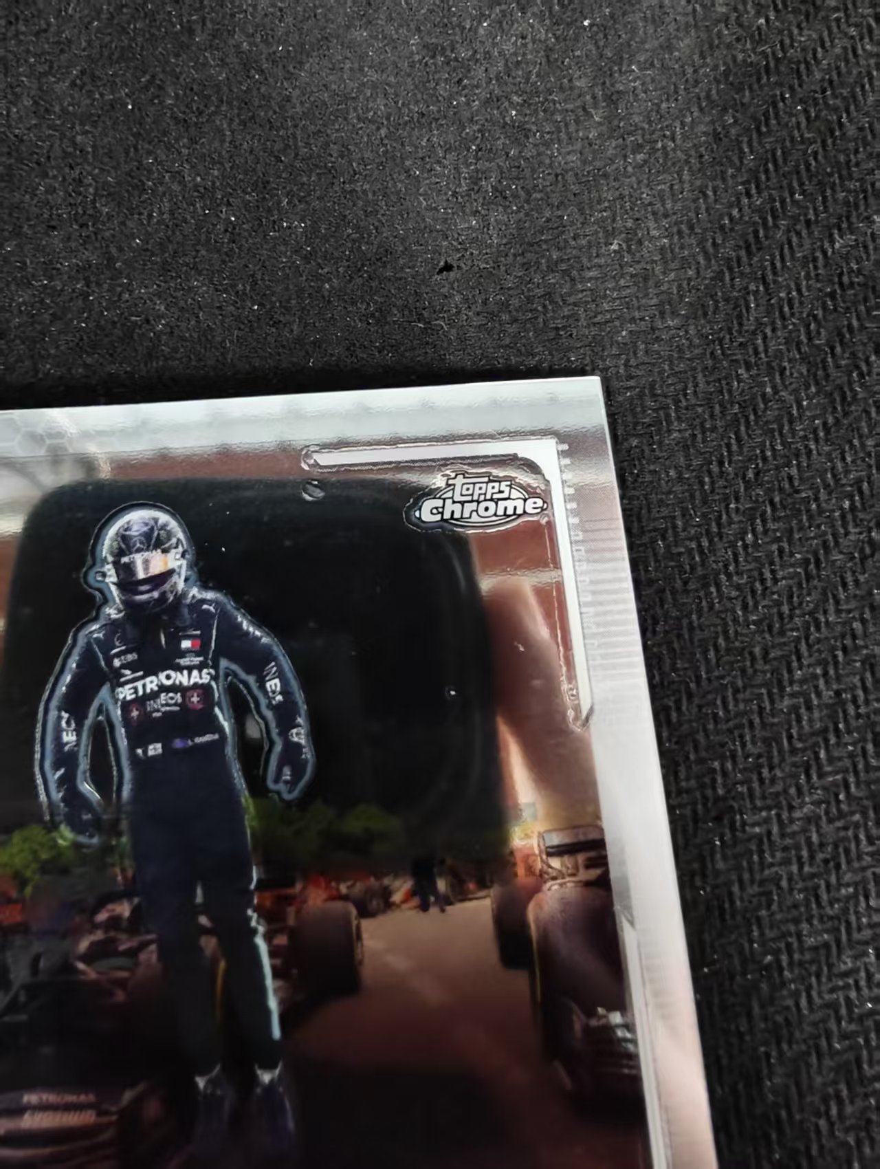 2021 Topps Chrome Lewis Hamilton F1 梅赛德斯奔驰车队 刘易斯 汉密尔顿 划痕 边角瑕疵 #143