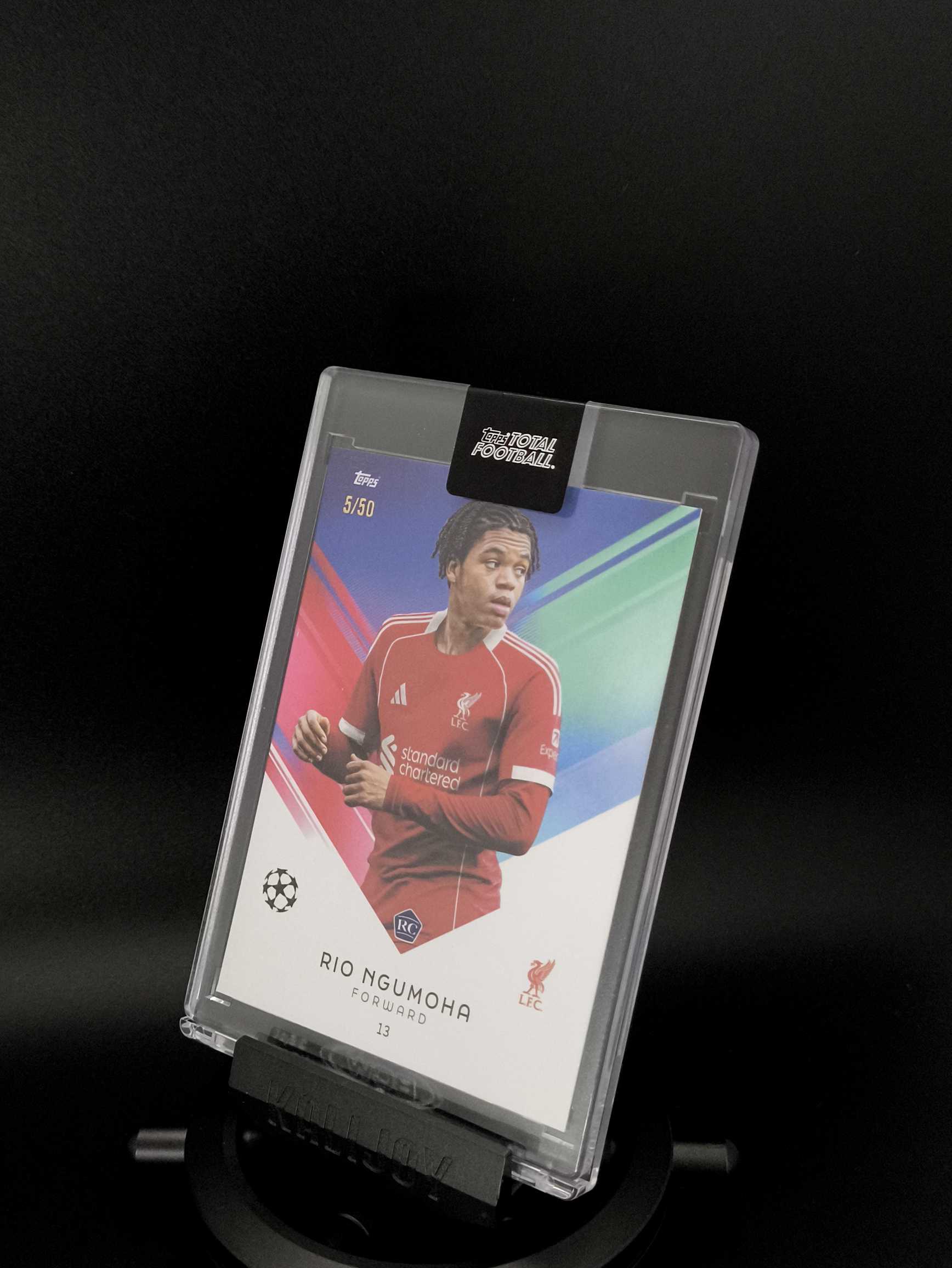 2025-26 Topps Total Football Rio Ngumoha 里奥・恩古莫哈 RC 利物浦超新星 恩古莫哈 利物浦 红军 英格兰 5/50编 TTF 原封砖