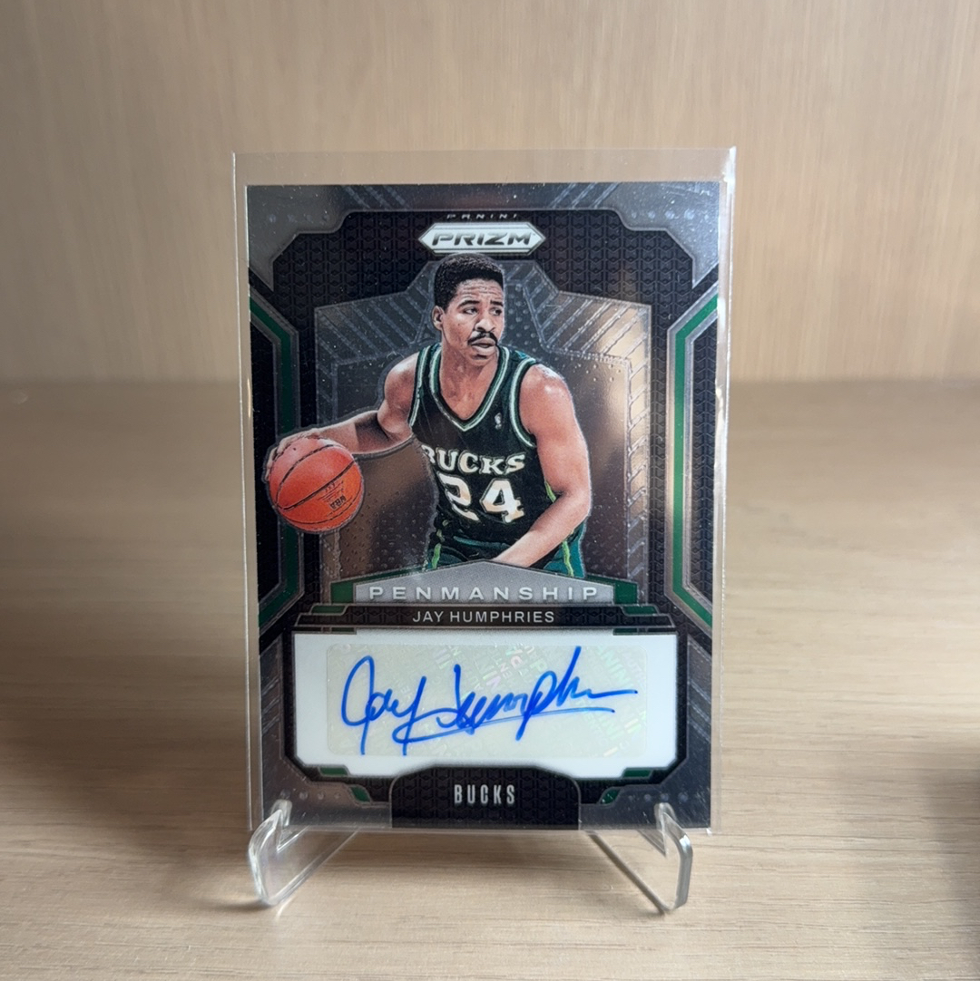 2024-25 Panini Prizm Jay Humphries 【免费代卖】雄鹿 简 亨弗里斯 PZ PRIZM 签字 贴签 折射 卡品如图 值得收藏…