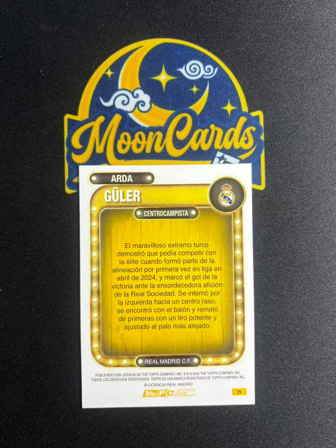 【梦卡拍卖】2025 Topps 皇马铁罐队盒 Arda Guler 阿尔达 居莱尔 /350编 细节如图 #DD# F白