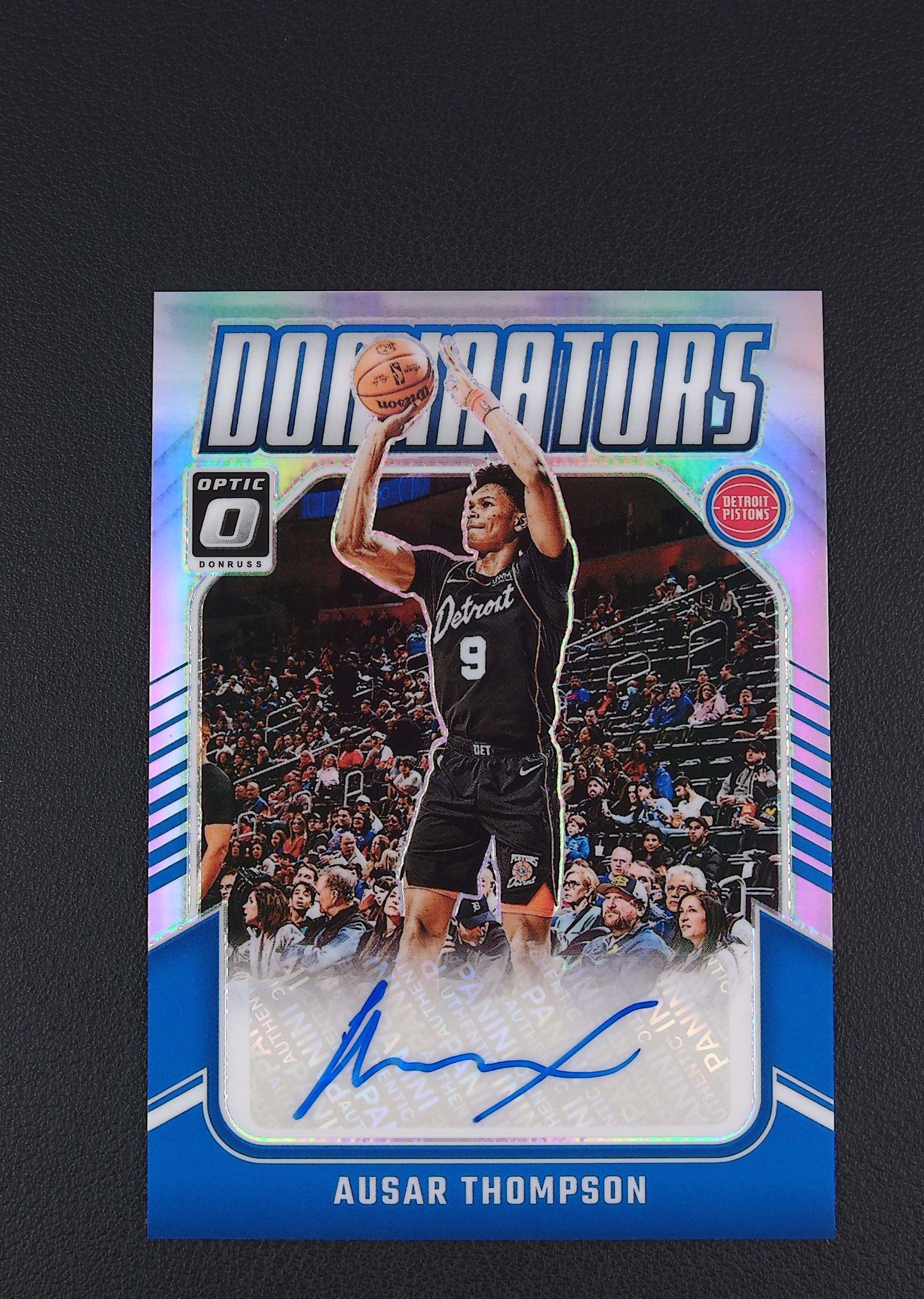 2024-25 Panini Donruss Optic Ausar Thompson 【阿福代卖】 奥萨尔 汤普森 活塞 签字 杜蕾斯OP 99编 银折 收藏必备 (行行行)