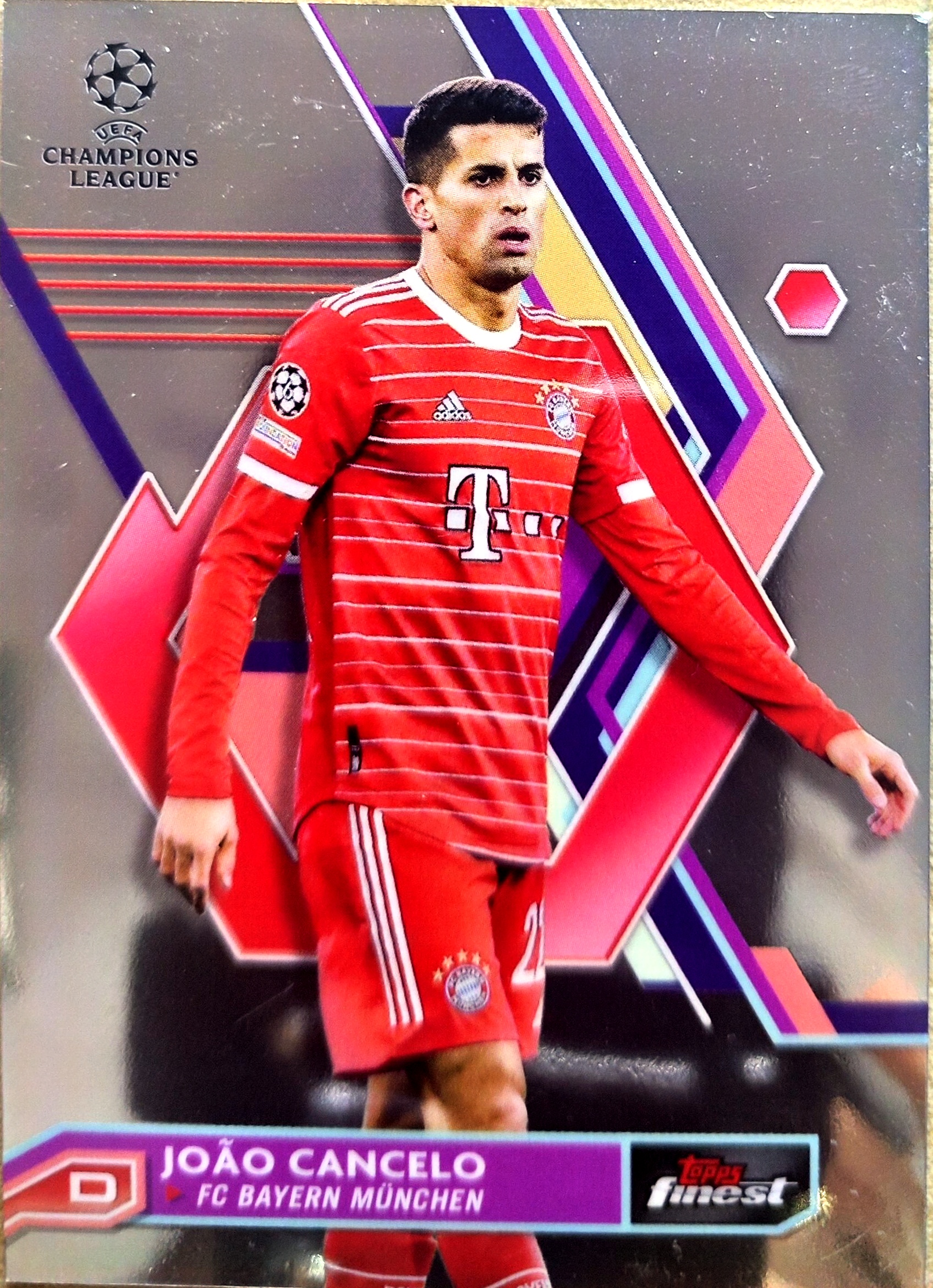 2023 Topps Finest Joao Cancelo 若昂·坎塞洛 拜仁莫尼黑 欧冠 卡品如图