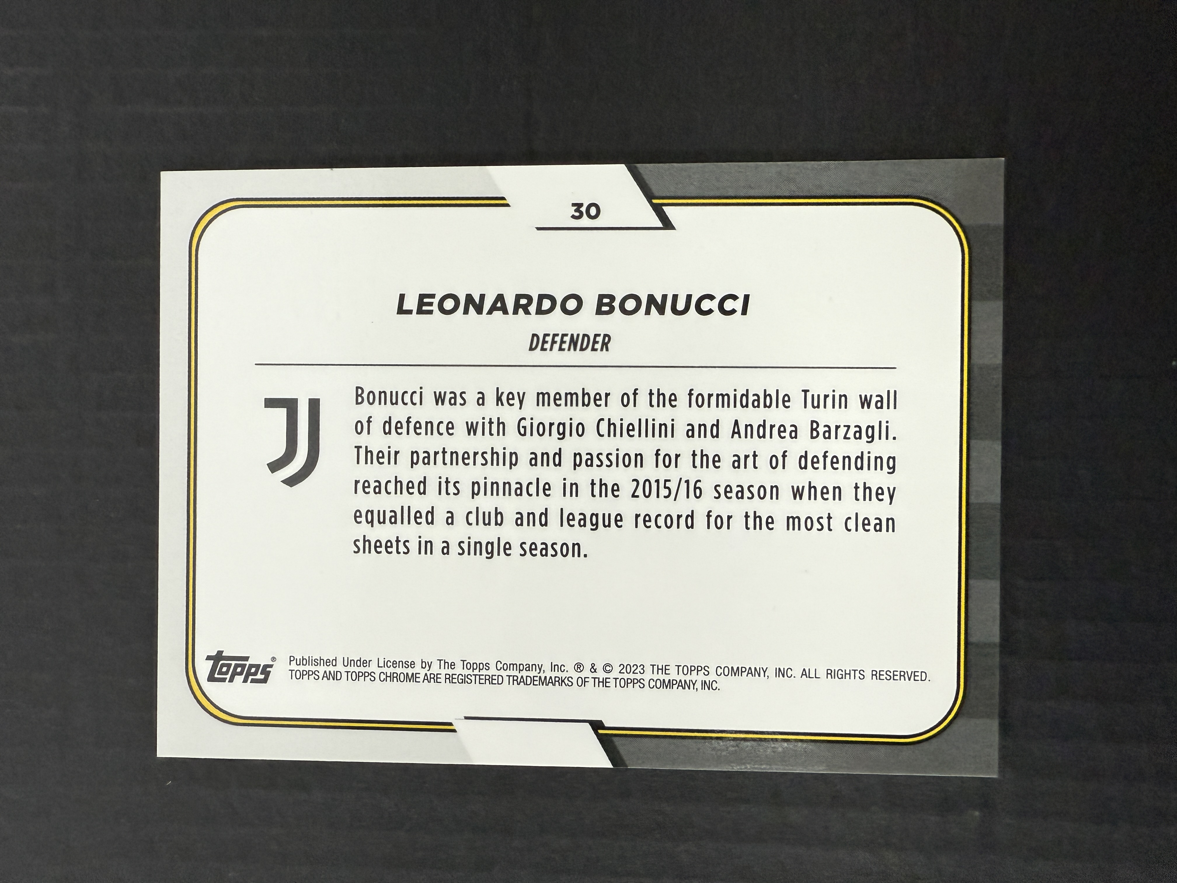 【GOAT山羊拍卖】D哥 2023-24赛季 topps chrome尤文图斯队盒系列 博努奇 粉折 /125 尤文图斯 品相如图