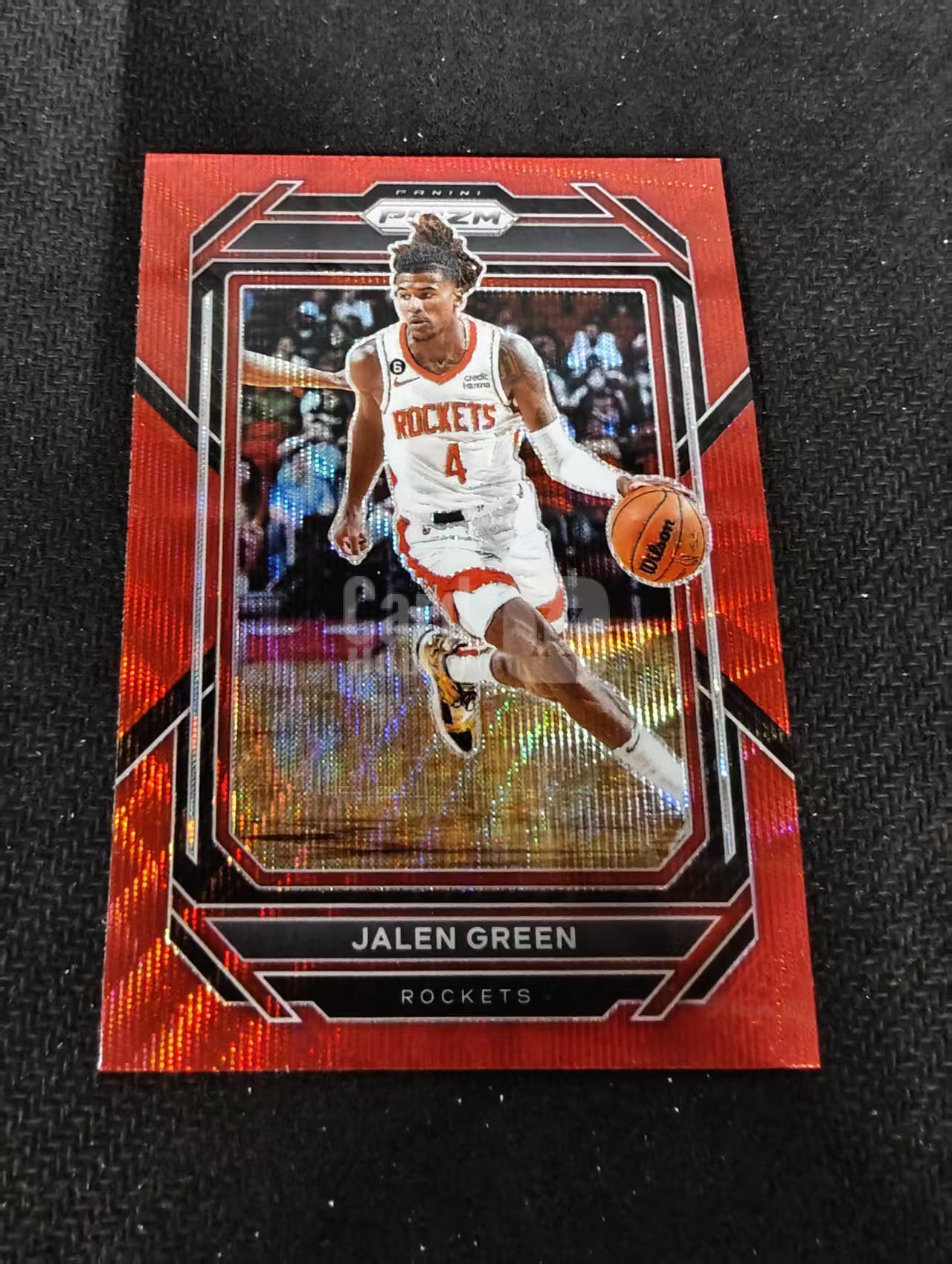 2022-23 Panini Prizm Jalen Green 杰伦 格林 火箭 红波纹 PZ 划痕 边角瑕疵 #181