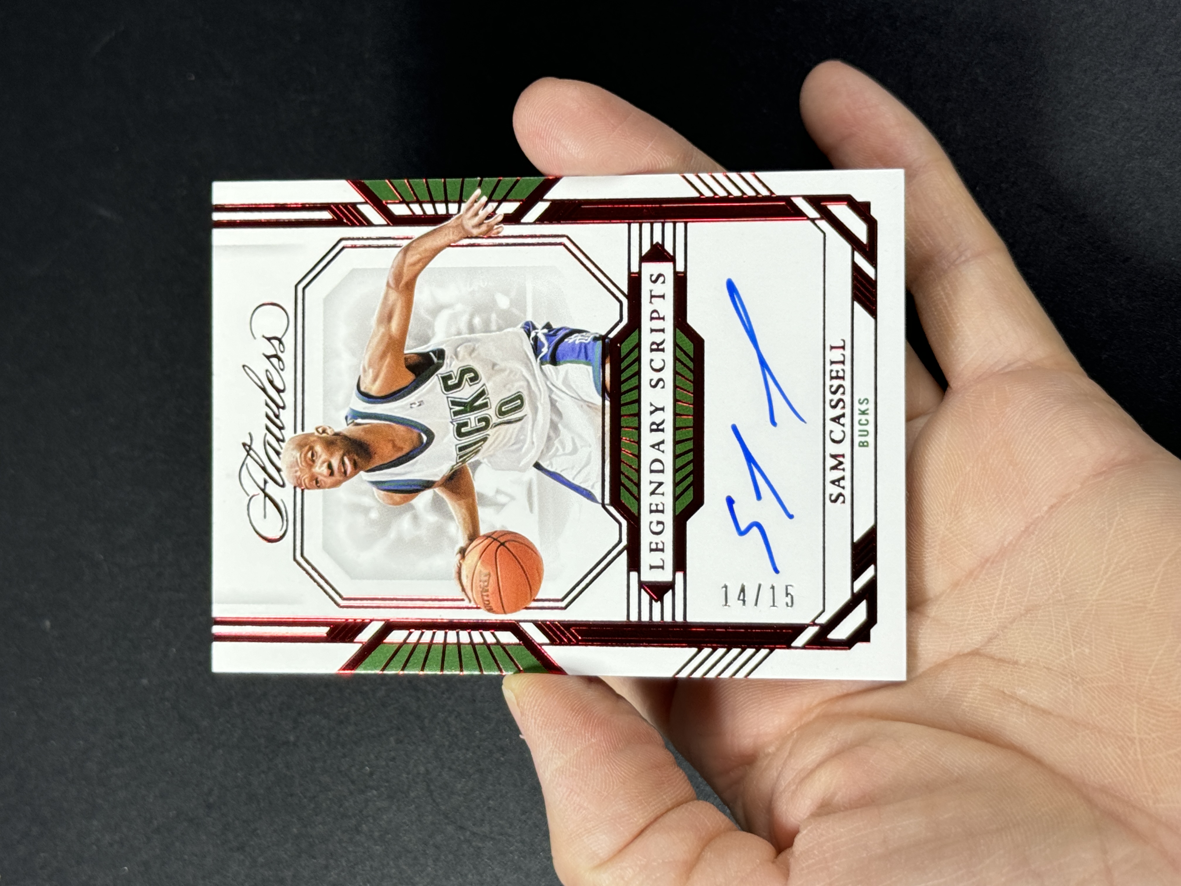 panini flawless sam cassell 手提系列 密尔沃基雄鹿 外星人 卡塞尔